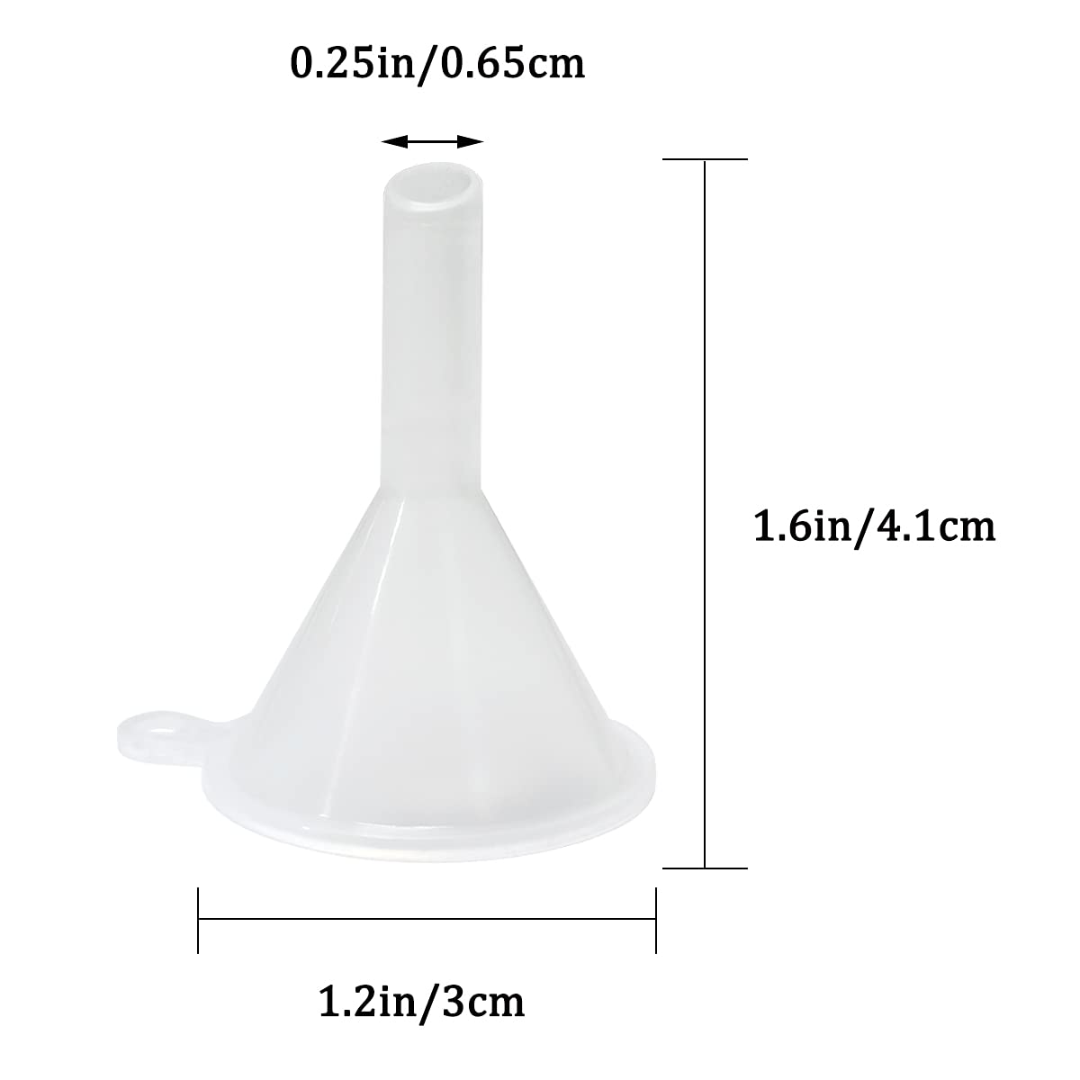 30 Pcs Small Mini Clear Plastic Funnels - Perfect for Lab Bottles, Essential Oils, Perfumes, Spices, Sand Art & Powder - Ideal for DIY Crafts, Science Experiments & Kitchen Use
