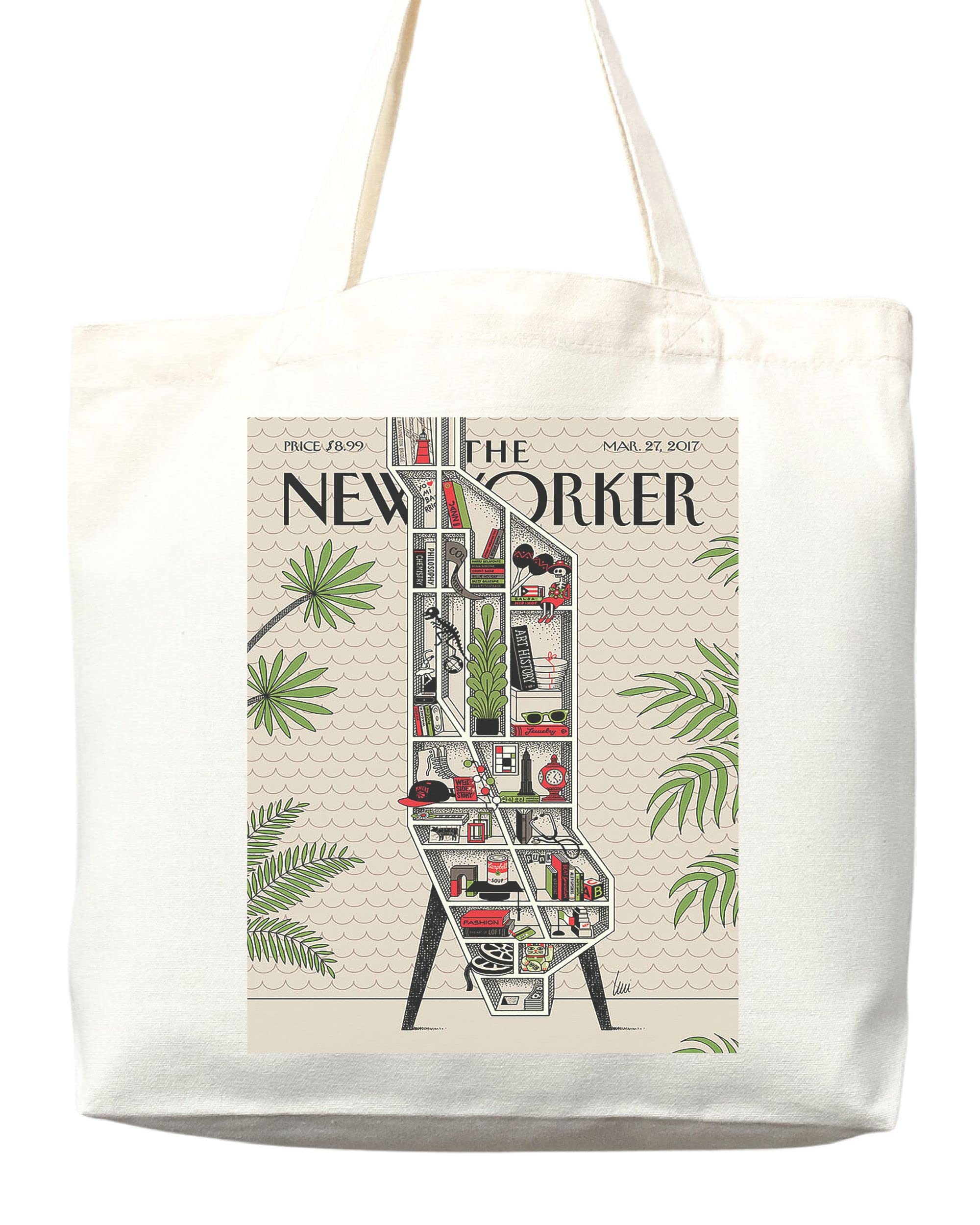 The New Yorker Tote Bag - Stylish Canvas Magazine & Art Tote for Everyday Use | Perfect for Shopping, Beach Trips & Work Commutes