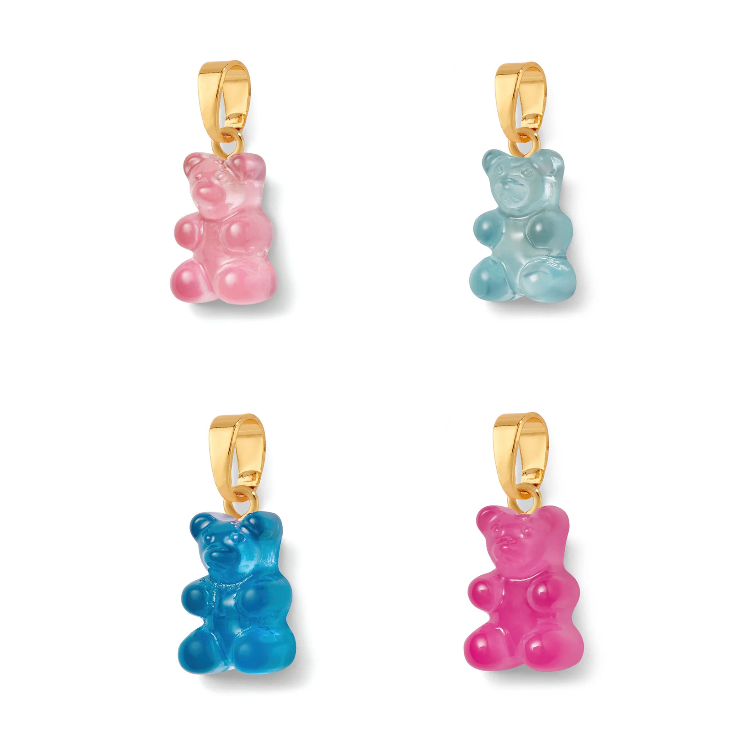 Vintage Bear Translucent Pendant Necklace with Gold Chain - Perfect Gift for Women, Birthday, Anniversary & Valentine's Day