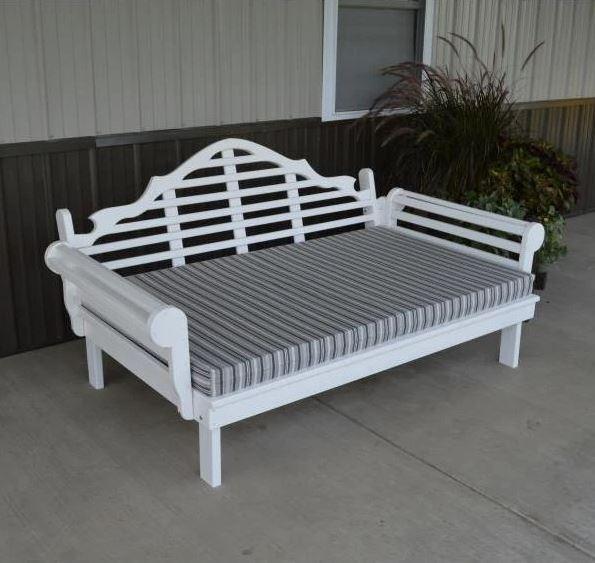 A&L Furniture Yellow Pine Marlboro Daybed - Solid Wood Sofa Bed with Trundle, Perfect for Guest Room, Dorm, or Small Space Living