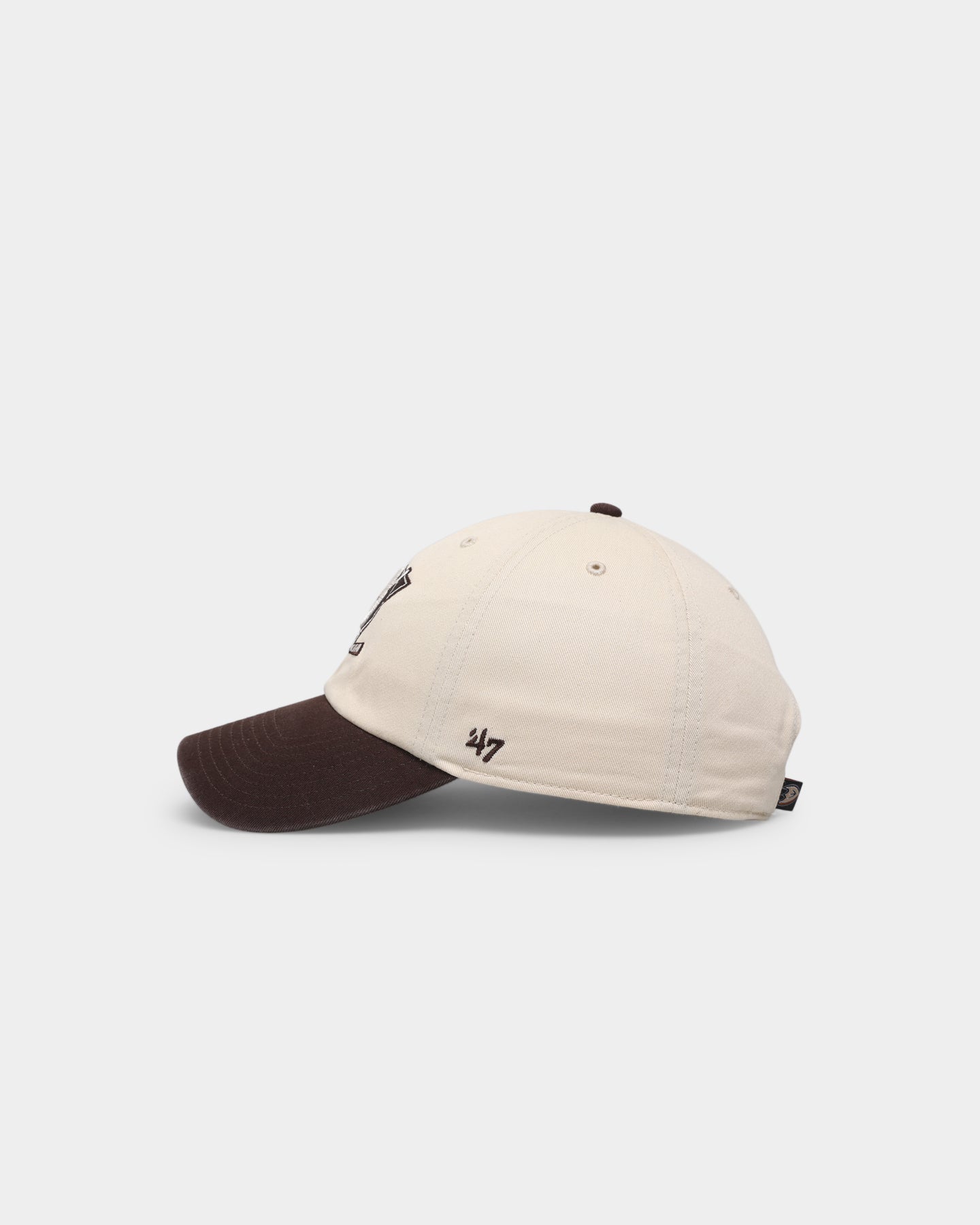 47 Brand Anaheim Ducks 'Cookies & Cream' Snapback Hat - Adjustable Strapback Cap for Men & Women - Natural/Brown - Perfect for Hockey Games, Casual Wear & Sports Fans