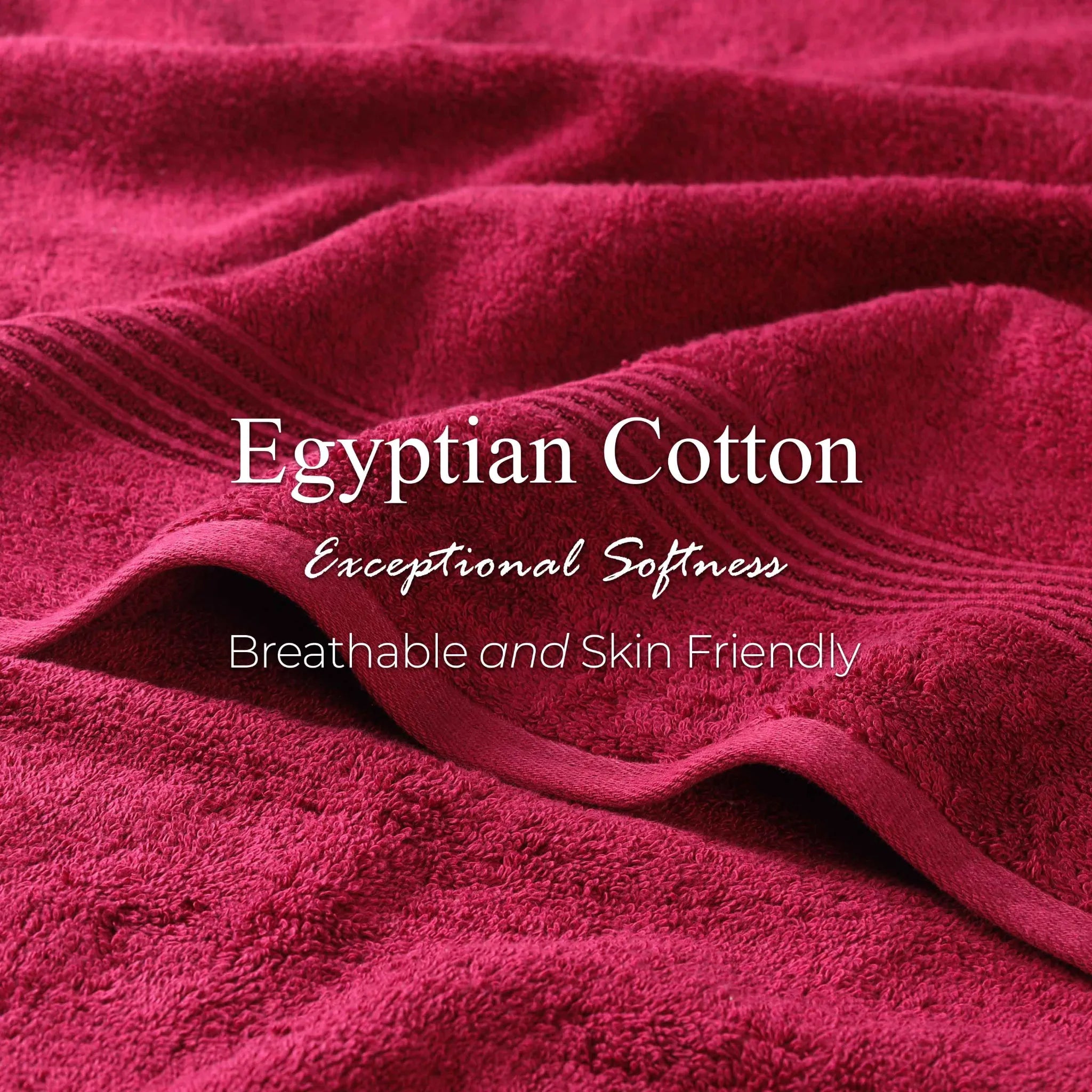 Premium Heritage Egyptian Cotton Bath Towel Set of 2 - Ultra Soft, Highly Absorbent & Quick Dry - Luxury Spa & Bathroom Essentials for Home & Hotel Use