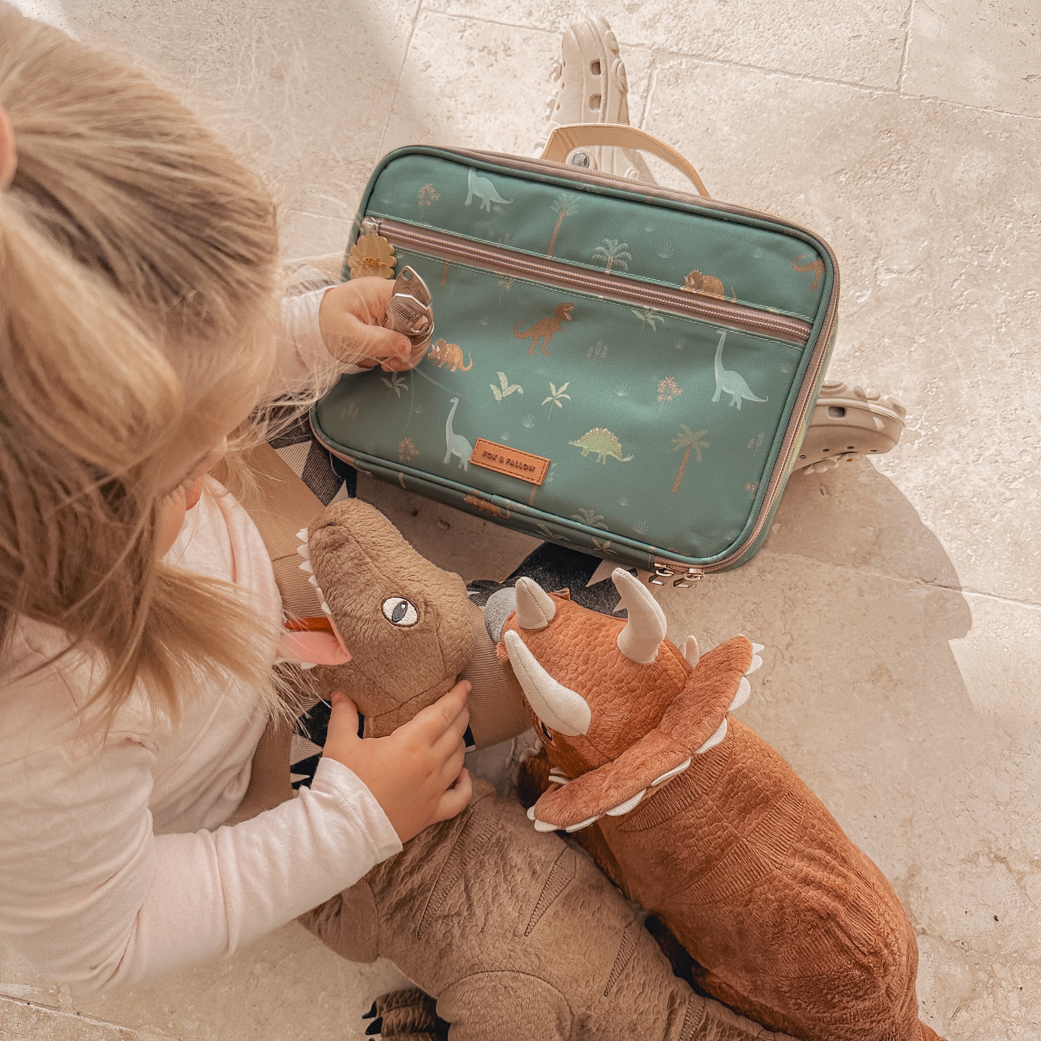 Dinosaur Insulated Lunch Box for Kids - BPA Free Thermal Cooler Bag for School, Picnic & Outdoor Activities
