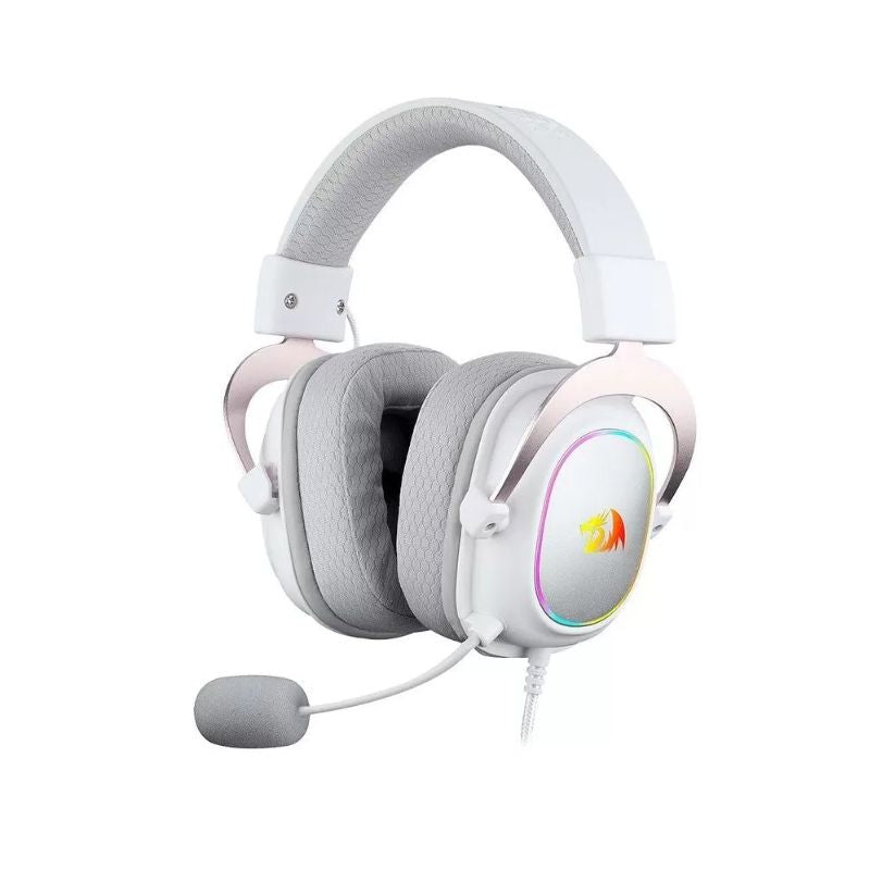 Redragon Zeus X H510 RGB Gaming Headset - 7.1 Surround Sound, White - Perfect for PC Gaming, Streaming & Esports