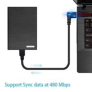 Duttek 90 Degree Right Angle USB C to Micro USB Cable 10 Inch Short - Fast Charging & Data Sync for MacBook Pro, Samsung Galaxy, Android Phones - Perfect for Travel, Car, Office & Tight Spaces
