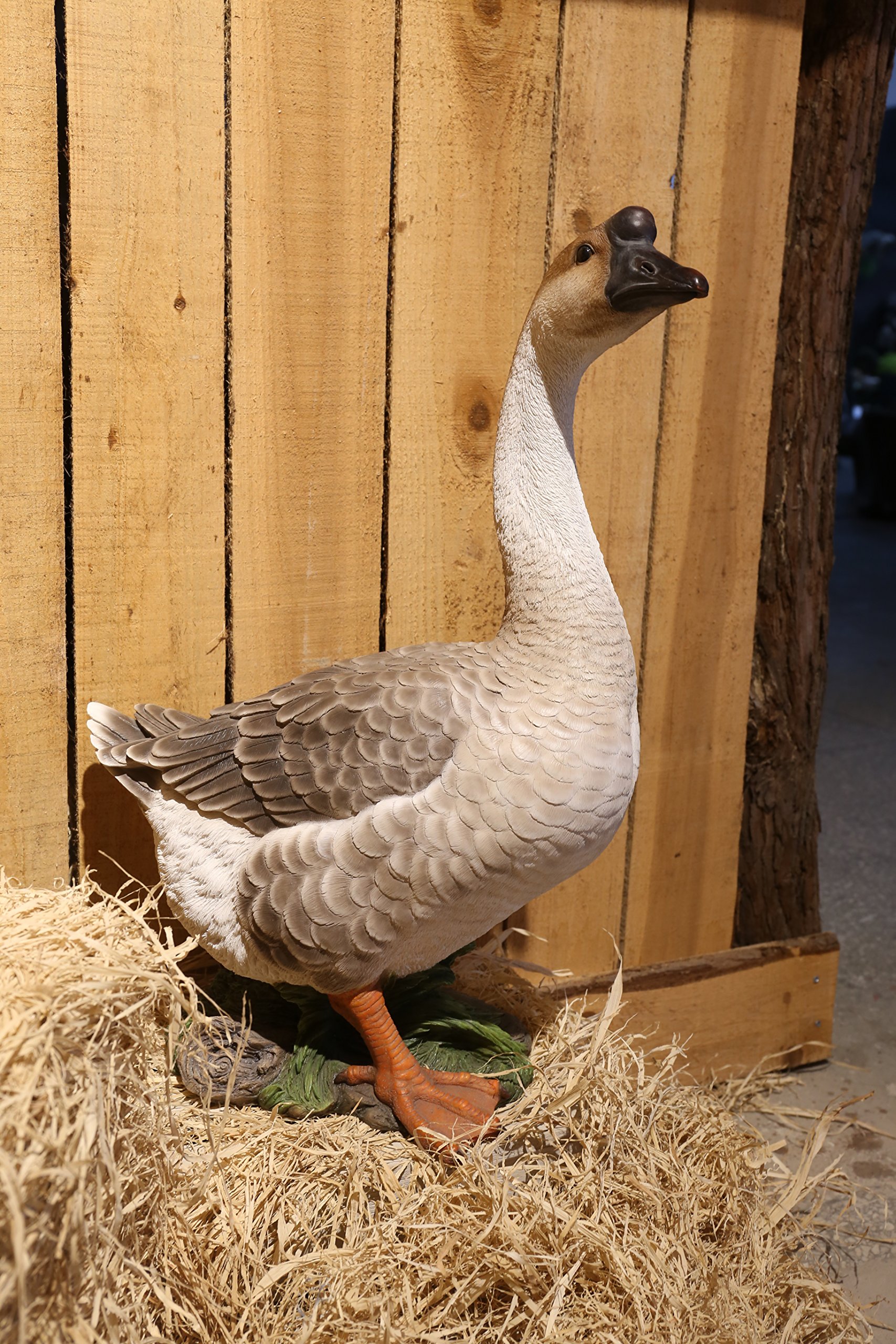 Hi-Line Gift 87691 Decorative Goose Statue - Elegant Home Decor for Living Room, Garden, or Outdoor Display