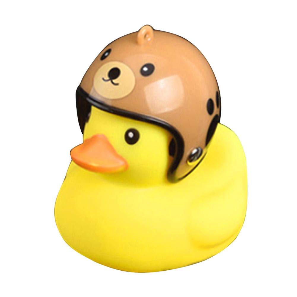 TOMOYOU Kids Bike Horn - Cute Yellow Duck Bicycle Bell with LED Light, Squeeze Horn for Toddler & Child Safety - Perfect for Bikes, Electric Cars, and Scooters - Fun Riding Equipment for Outdoor Play & Commuting