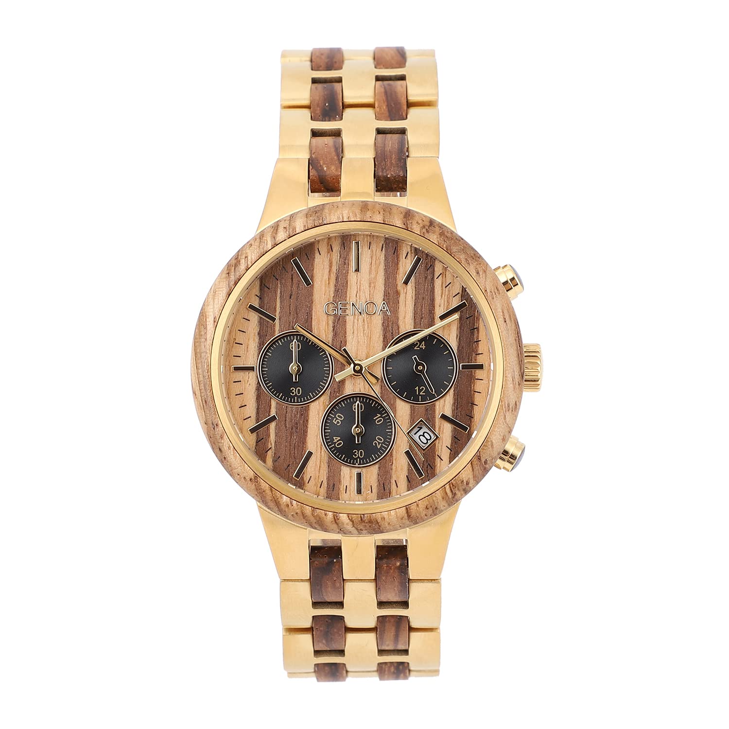 Shop LC Genoa Japanese Movement Multi-Function Stainless Steel Watch - Perfect for Business, Casual & Formal Occasions