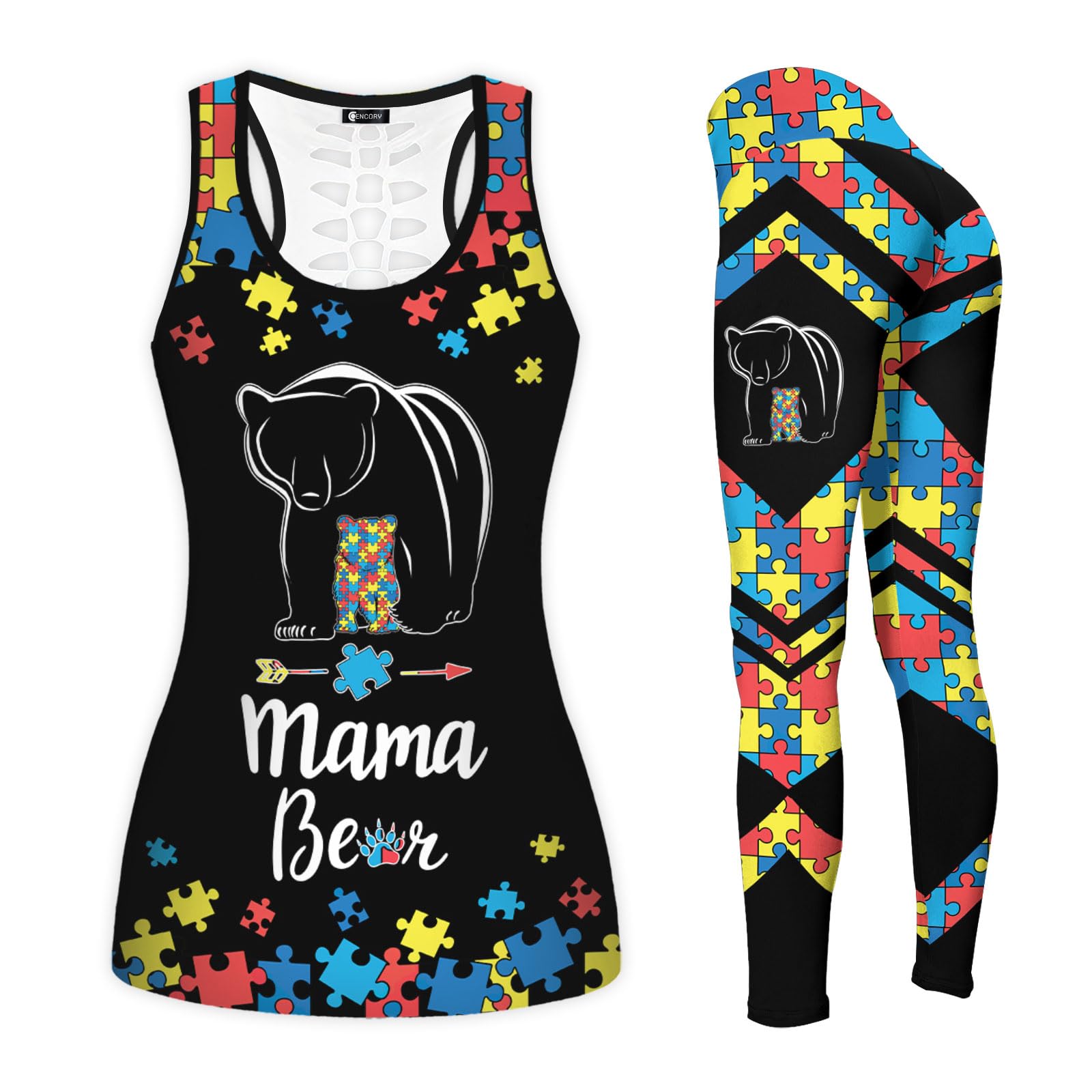 Women's 2-Piece Workout Set - Yoga Tank Top & Leggings Activewear for Women | Gym, Running, Fitness & Yoga Outfit | Perfect Gift for Mom