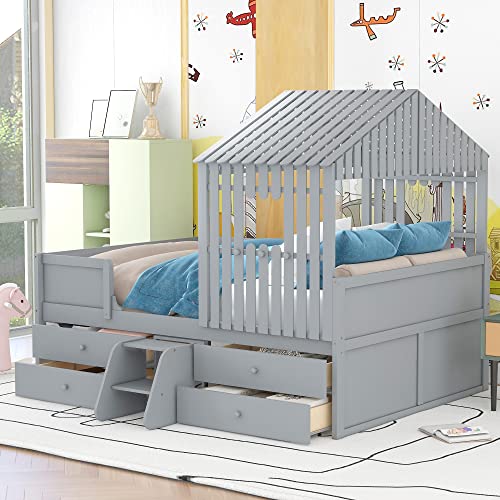 Gray W/ Drawers