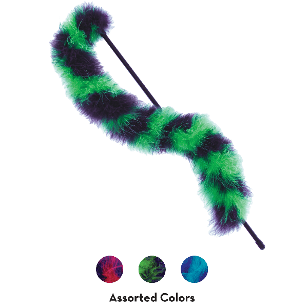 KONG Active Twisted Boa Teaser Cat Toy - Interactive Play for Kittens & Adult Cats - Perfect for Indoor Exercise & Hunting Instincts