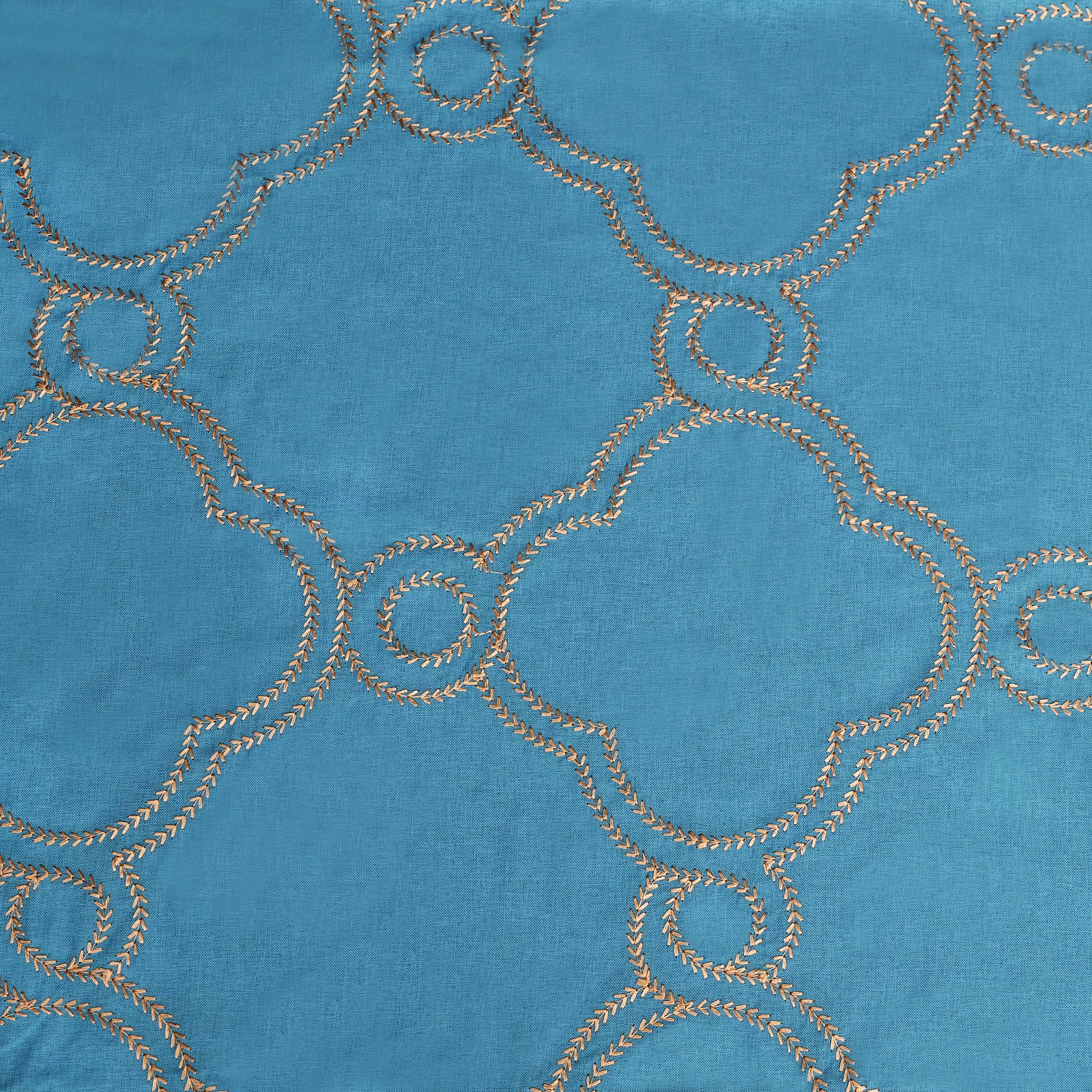 Embroidered Moroccan Sheer Grommet Curtain Set - Elegant Window Treatments for Living Room, Bedroom & Boho Home Decor