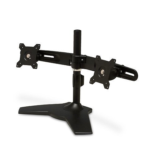 Dual Monitor Desk Mount Stand Base - Heavy Duty Adjustable VESA Mount for 13-32 Inch Screens - Perfect for Home Office, Gaming & Workspace Setup