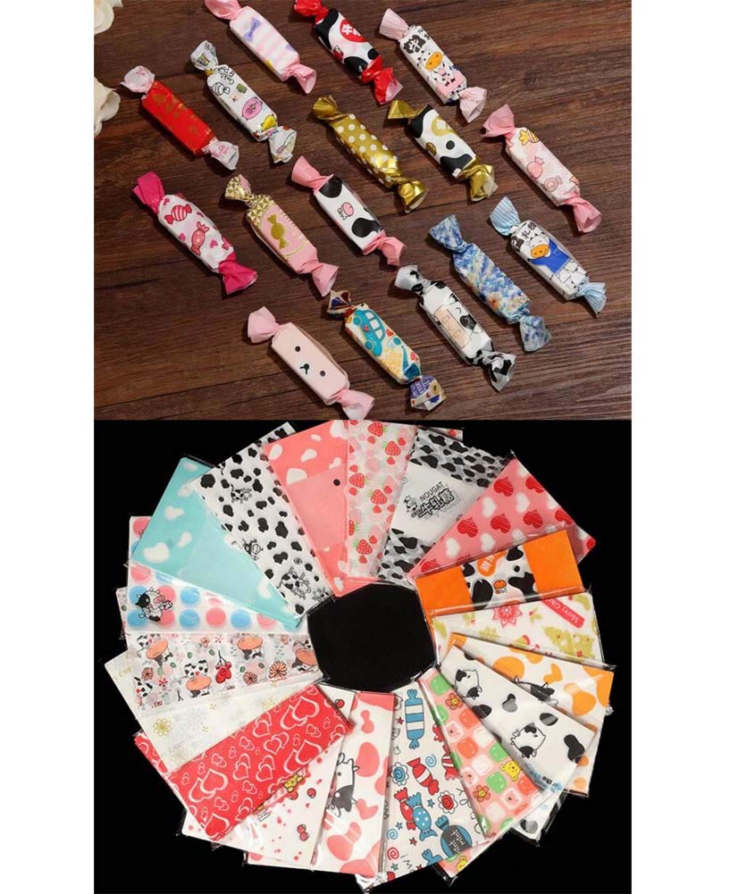 500 Sheets Candy Wrappers Wax Paper for Twisting & Wrapping - DIY Candy Making