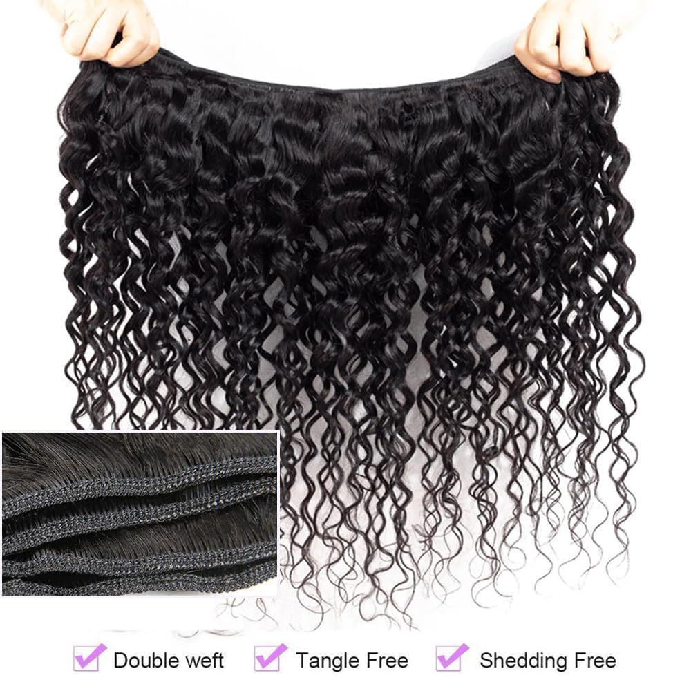 Brazilian Virgin Human Hair Bundles 3PCS - 12A Grade Unprocessed Jerry Curly Weave Extensions (22/24/26 Inch, 285g) | Natural Black Color for Women | Perfect for Daily Styling, Parties & Special Occasions