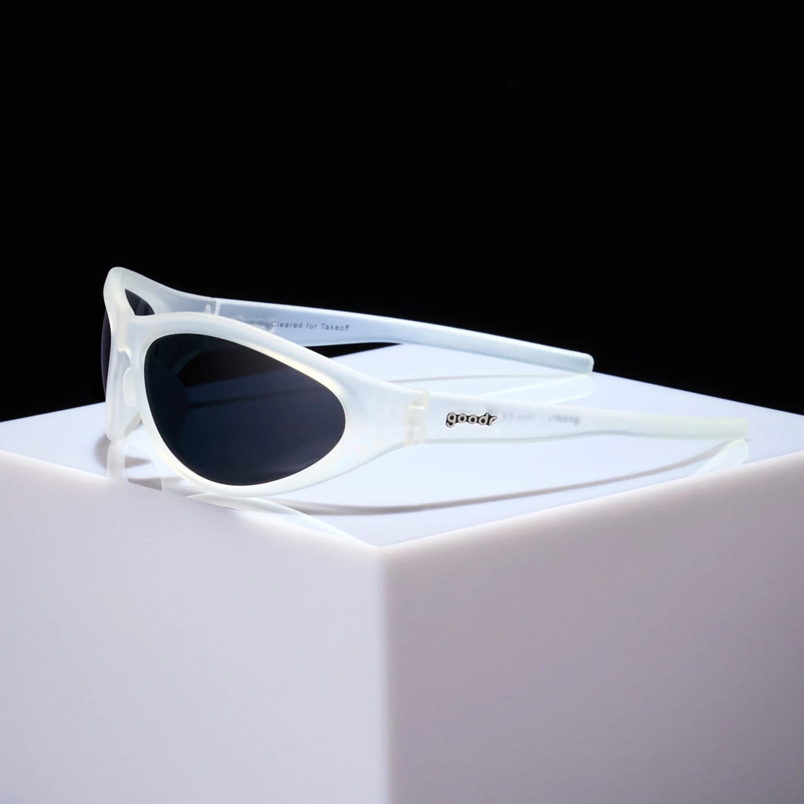 Goodr Cleared For Take Off Sunglasses - Polarized Aviator Shades for Men & Women - Perfect for Running, Driving, and Outdoor Activities