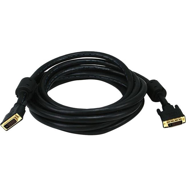 15Ft 24AWG CL2 Rated Dual Link DVI-D Cable - High Speed Digital Video Cable for Monitors & Projectors - Ideal for Home Theater, Gaming & Office Setup