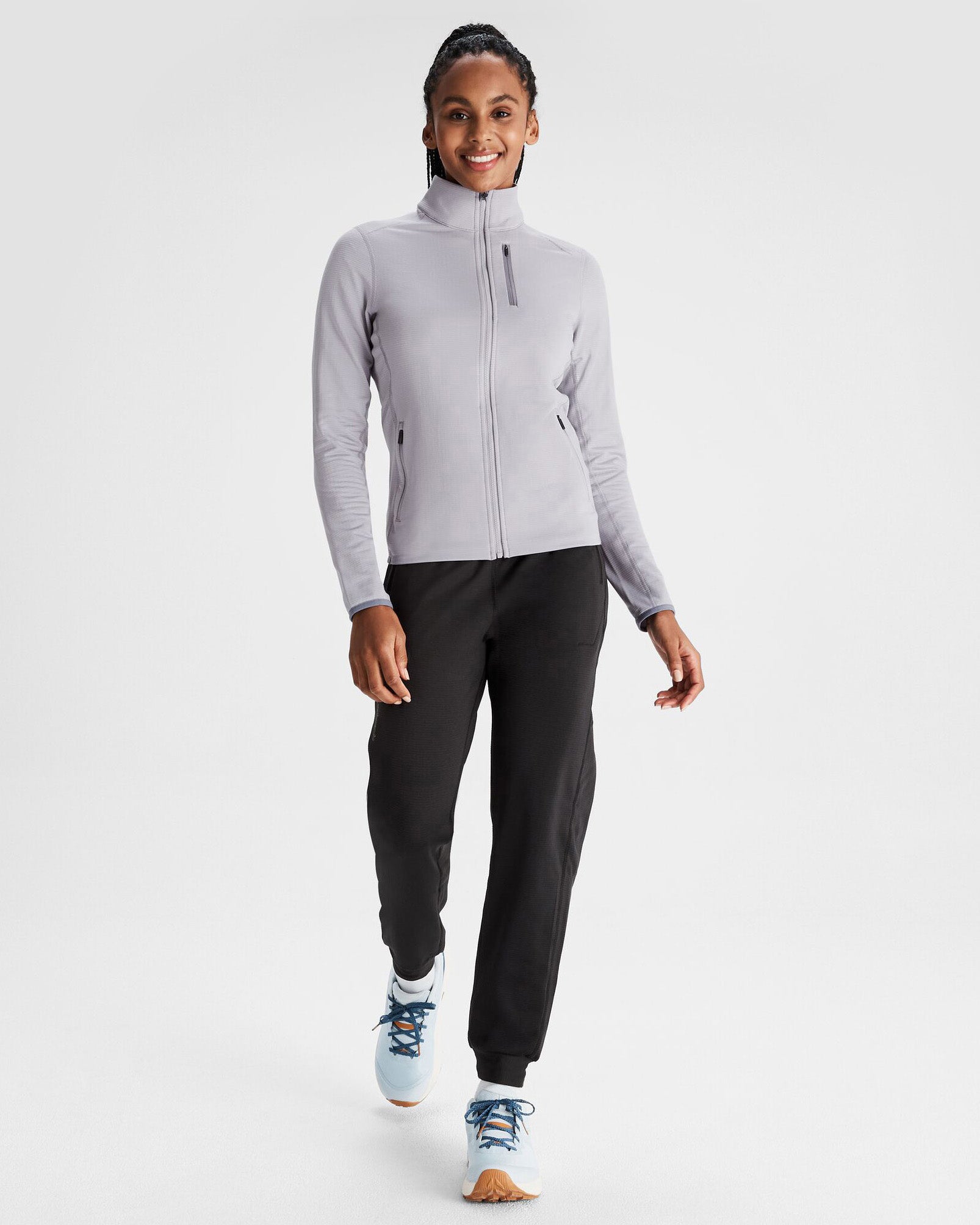 Women's Seeker Fleece Jacket - Lightweight, Warm & Cozy Outerwear for Hiking, Camping & Outdoor Adventures (Light Haze)