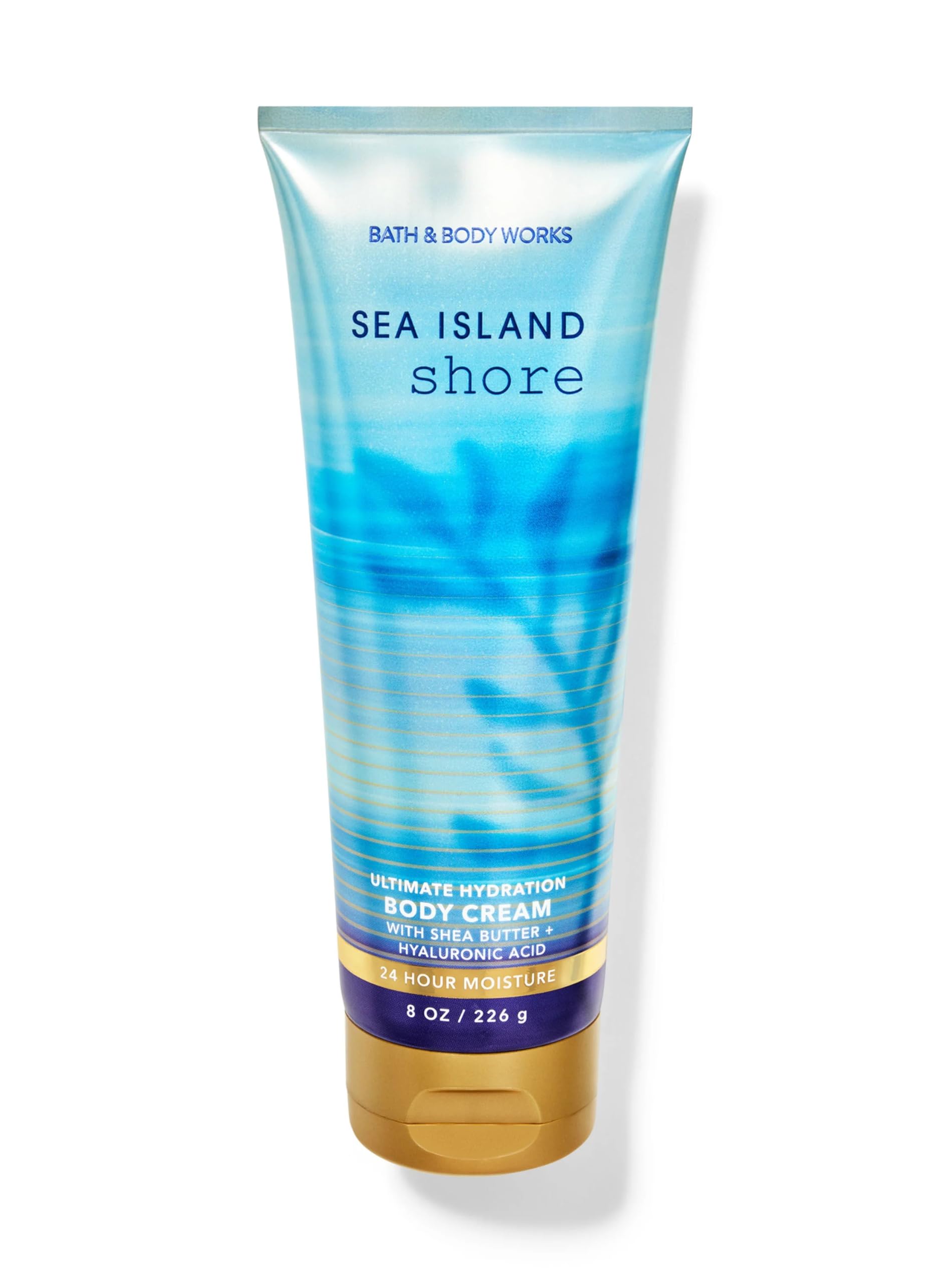 Sea Island Shore Ultimate Hydration Body Cream 8 oz - Moisturizing Lotion with Clean Cotton, Orange Blossom, Blue Freesia & Ocean Musk Fragrance - Perfect for Dry Skin Care & Post-Shower Hydration
