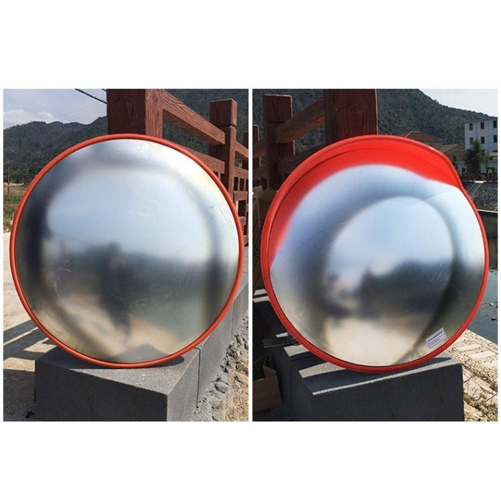 45-120CM Shatter-Proof Wide Angle Traffic Safety Mirror - 100CM Outdoor Convex Mirror for Crossroads, Parking Lots & Driveways (Weatherproof & Durable)