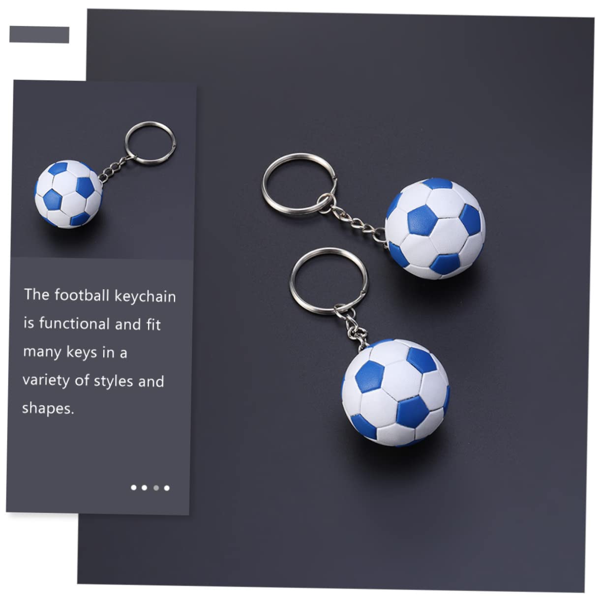 16 Pcs Football Keychain Set - Soccer Stress Ball Pendant, Sneaker Keychain, PVC Sport Keychain for Fans, Gifts & Team Spirit - Perfect for Game Day, Backpacks & Keyrings
