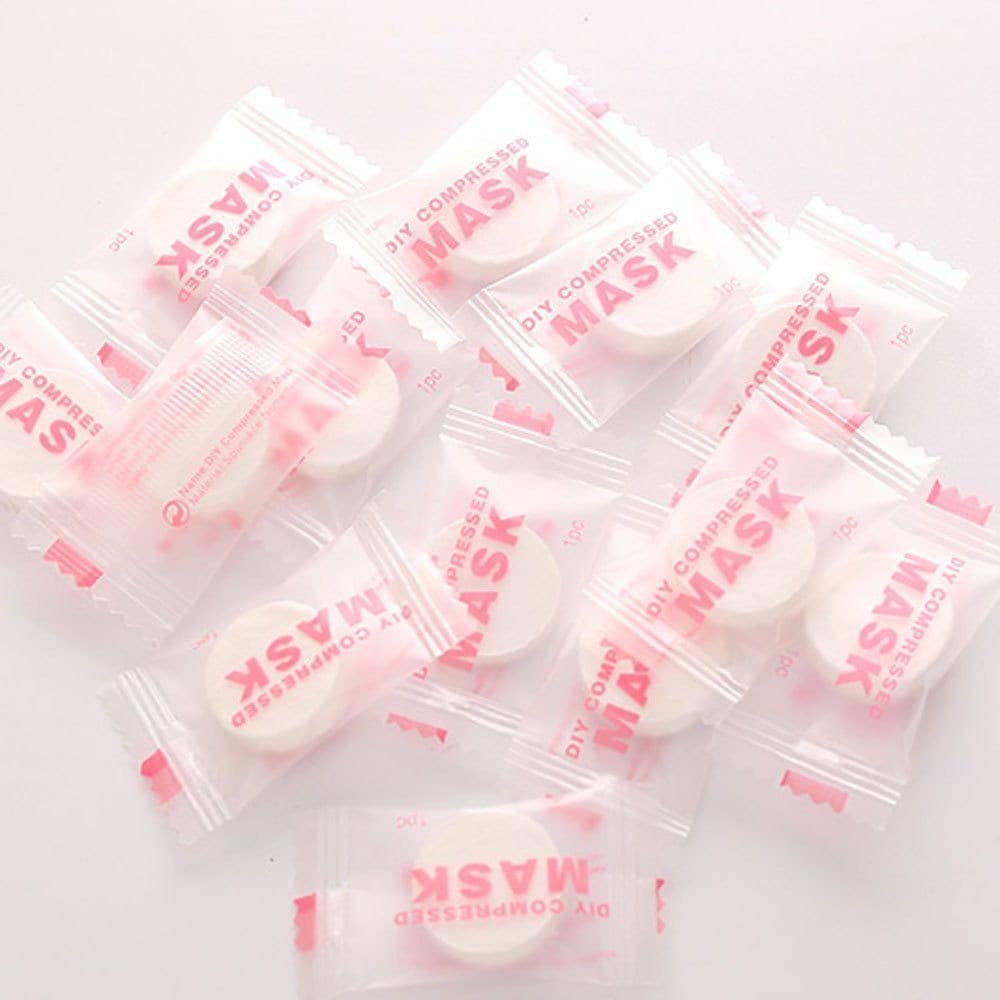 Schubert Compressed Facial Sheet Tablets for DIY Spa & Skin Care - 50 Pack | Hydrating & Revitalizing Face Mask for At-Home Beauty Routine