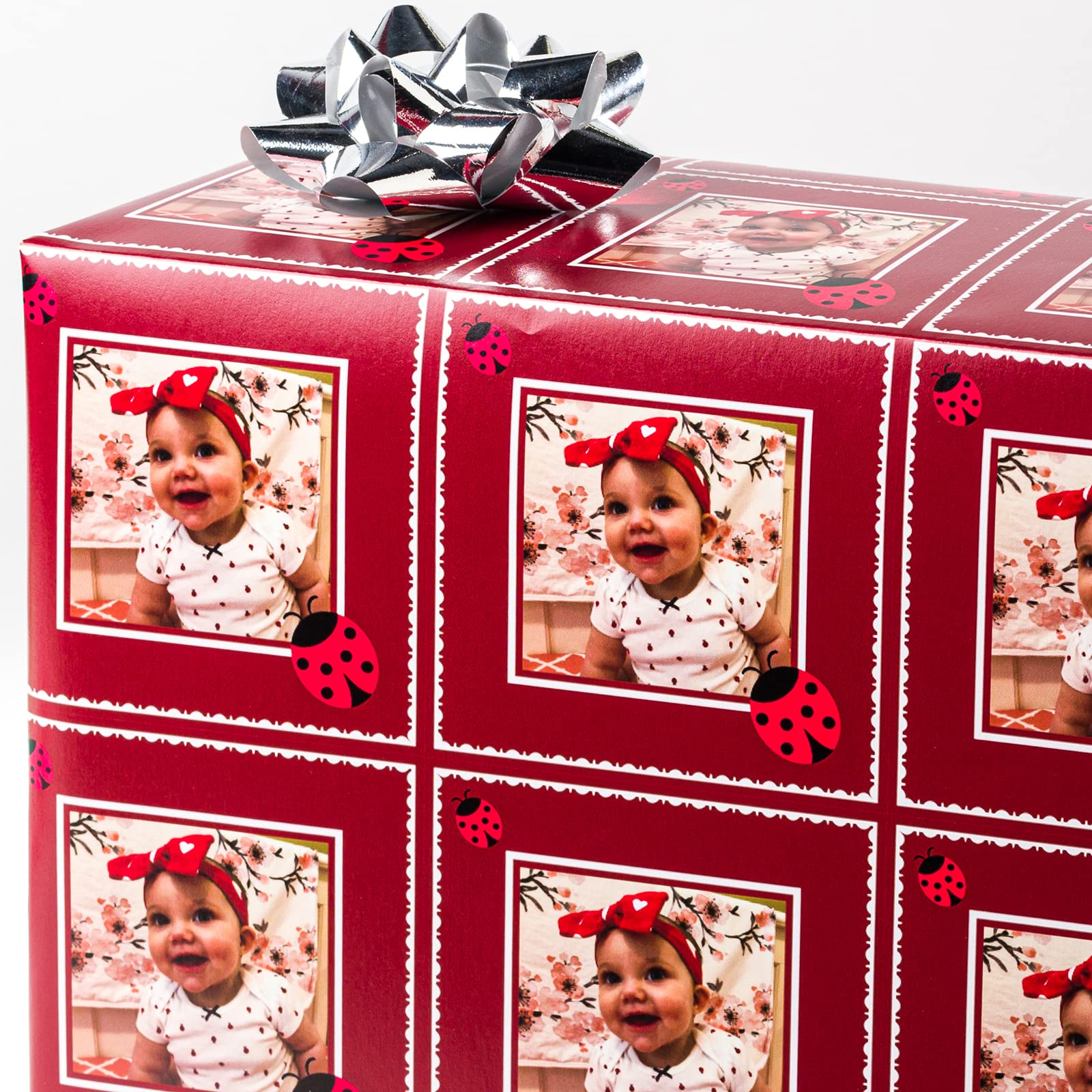 Personalized Gift Wrapping Paper - Custom Birthday Wrapping Paper for Men, Women & Kids - Unique Colorful Cute Design - Perfect for Birthdays, Holidays & Special Occasions