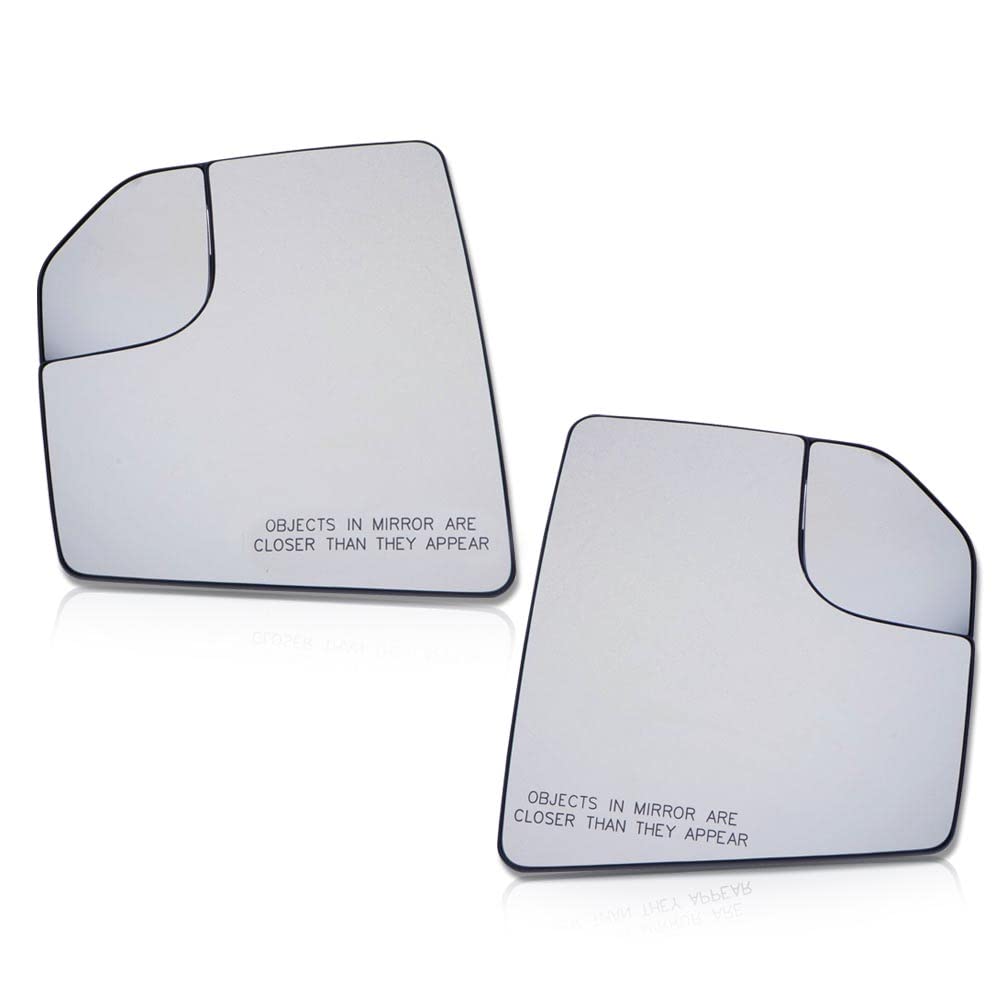 PIT66 Replacement Mirror Glass for 2015-2020 Ford F150 - Driver & Passenger Side View Mirrors (FL3Z17K707L/FL3Z17K707A) - Perfect for Parking, Lane Changes & Blind Spot Visibility