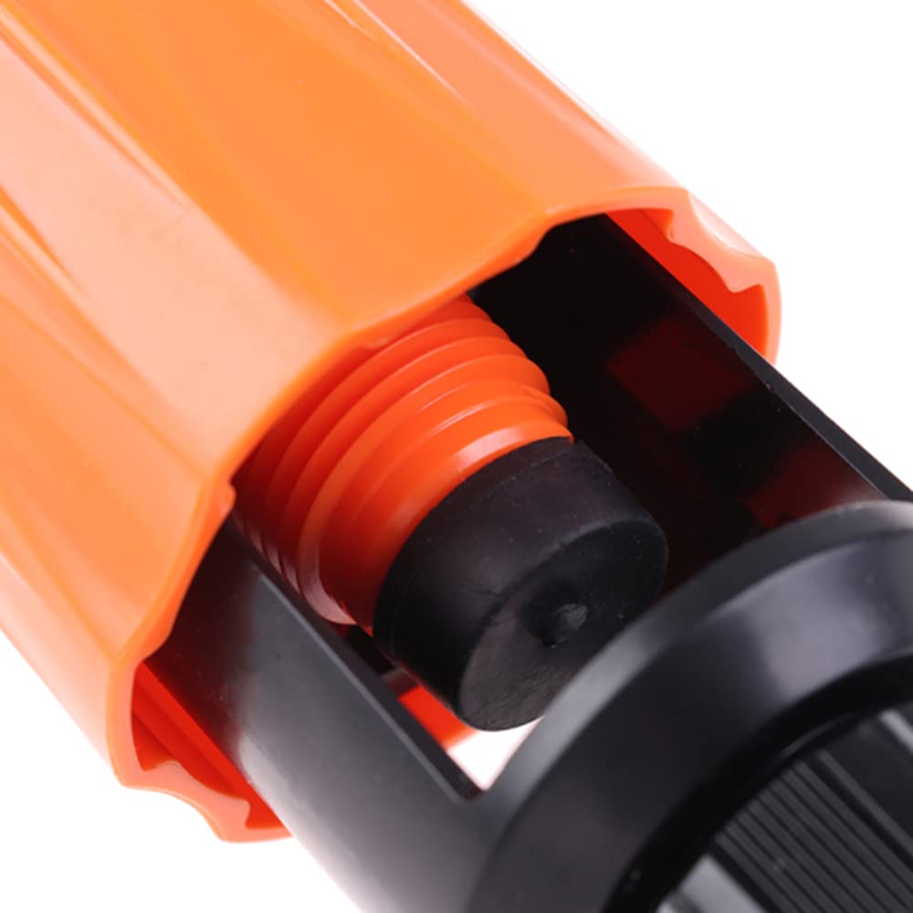 Universal Mixer Tap Hose Connector - Adjustable Water Tap Adapter for Garden Hose Quick Connect, Irrigation & Outdoor Use - Durable Plastic Orange Hose Fitting (1PC) - Perfect for Lawn Watering, Car Washing & Home Plumbing