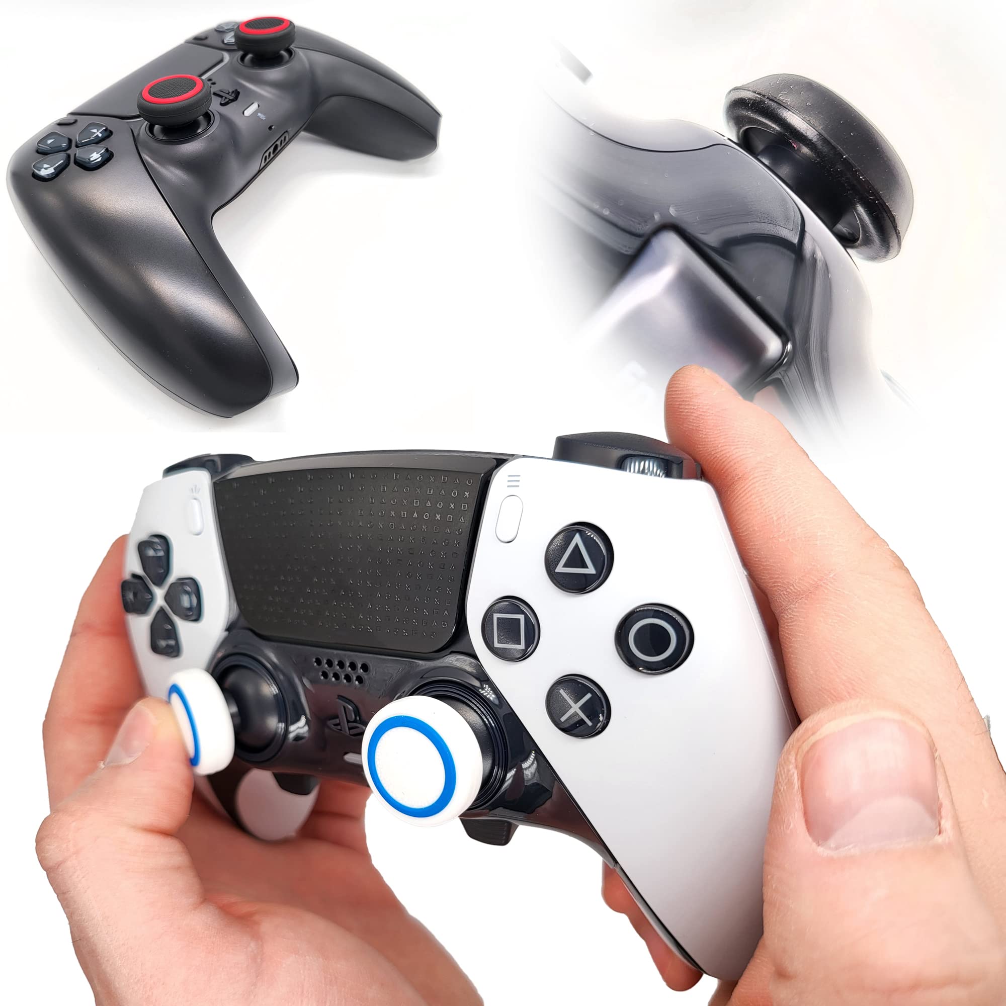 MatoSan® 4-Pack Thumbstick Grips for PS4/PS5/Xbox Series X|S Controllers - Non-Slip Joystick Covers for Enhanced Gaming Performance (Perfect for FPS, Racing & Fighting Games)