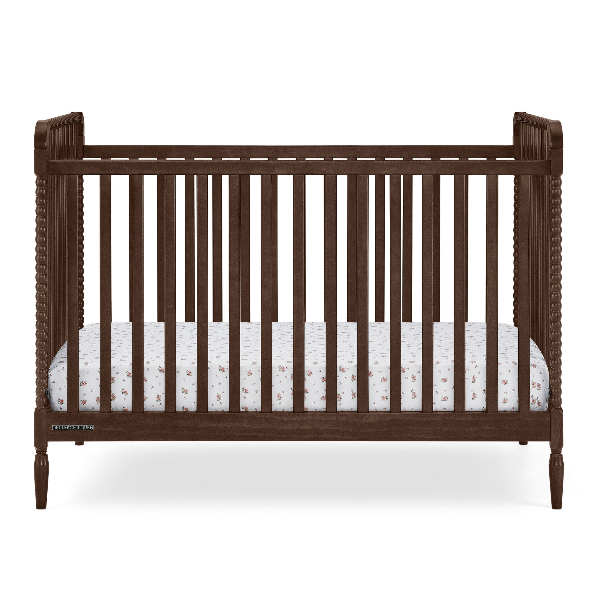 Lily 4-in-1 Convertible Baby Crib - White Nursery Furniture for Newborn to Toddler Bed | Perfect for Modern Nursery, Bedroom & Daycare