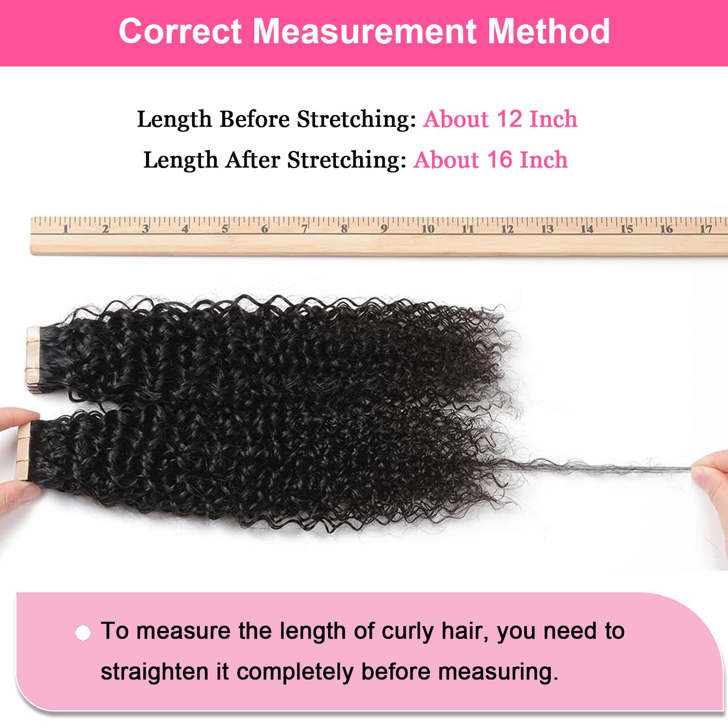 60pcs Tape in Hair Extensions - 100% Human Hair for Black Women - Kinky Curly 3C/4A Tape Ins - Seamless & Invisible 20 Inch Extensions (150g) - Perfect for Daily Wear, Parties & Special Occasions
