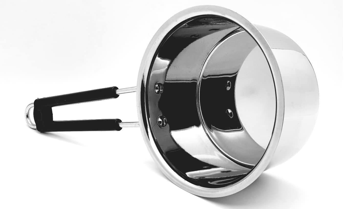 Premium Heavy Gauge Stainless Steel Milk Pan - 750ml Saucepan for Tea, Coffee & Cooking (14cm, Induction Compatible) - Perfect for Home Kitchens, Cafés & Professional Use
