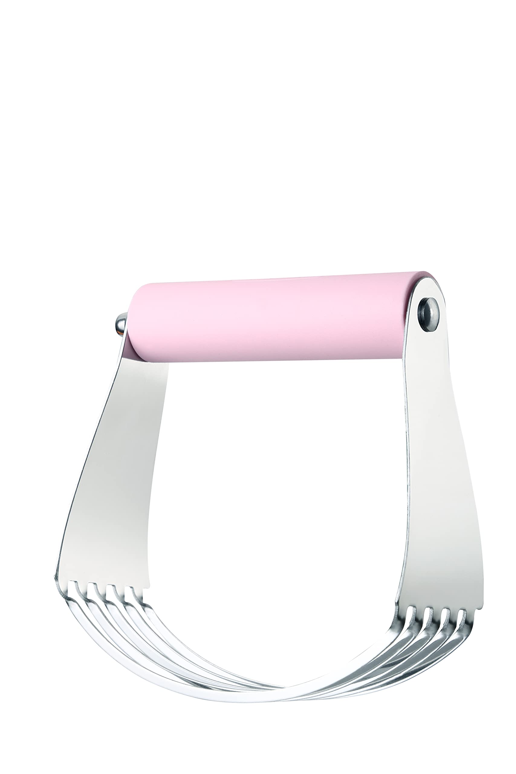 Spring Chef Large Dough Blender for Baking - Professional Stainless Steel Pastry Cutter & Mixing Tool | Dishwasher Safe | Perfect for Pies, Cookies, Biscuits & Pastry Making (Pink Lemonade)