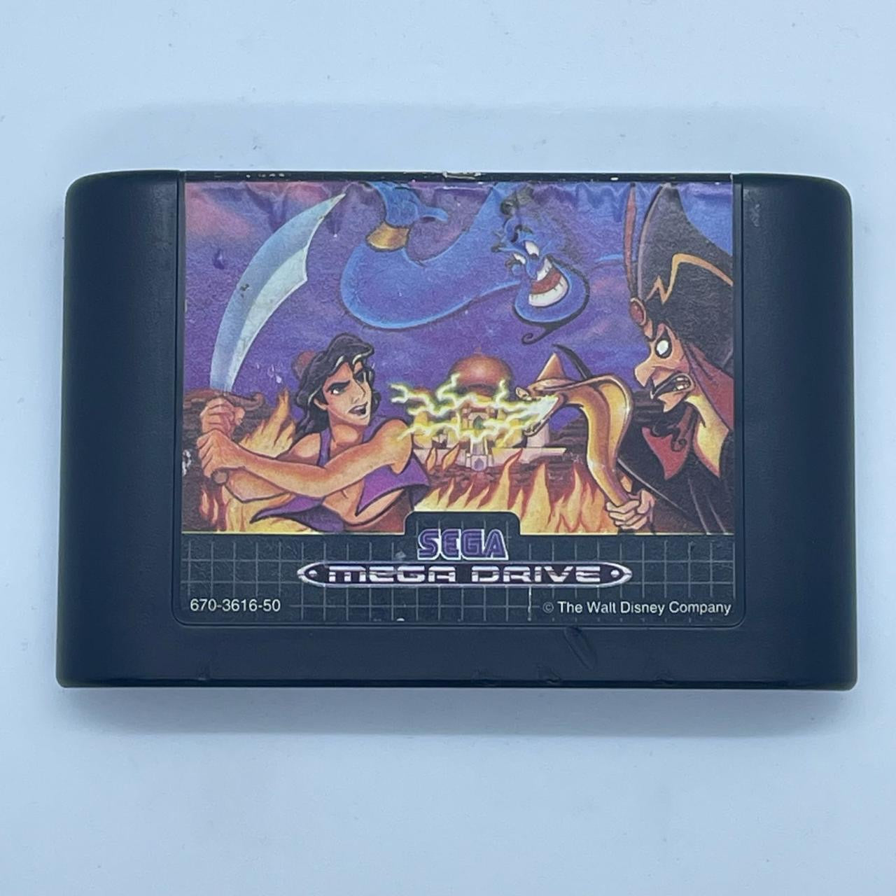 Disney's Aladdin Sega Mega Drive Game Cartridge - PAL Version - Retro Gaming Collectible for Disney Fans & Classic Console Enthusiasts (Perfect for Nostalgic Gaming Nights & Disney Memorabilia Collections)