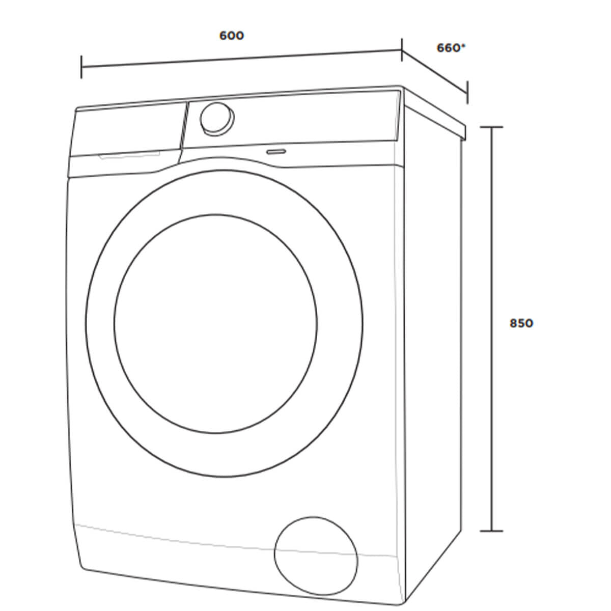 Westinghouse 10kg Front Load Washing Machine WWF1044M7WA - Energy Efficient, Quiet Laundry Solution for Apartments & Small Homes