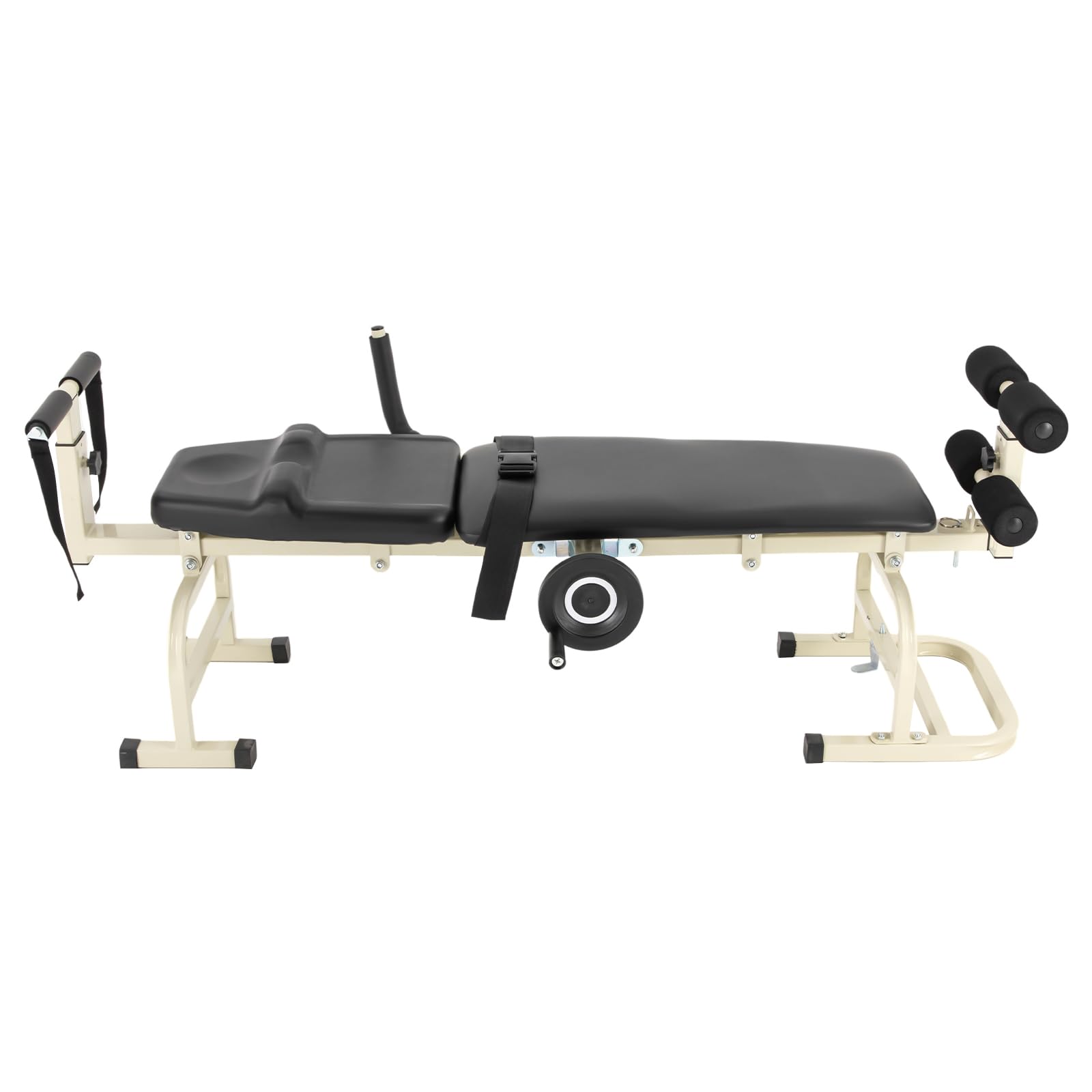Portable Folding Massage Table - Cervical & Lumbar Traction Bed for Back Pain Relief, Body Stretching Device with Adjustable Height | Perfect for Chiropractic Clinics, Physical Therapy & Home Use