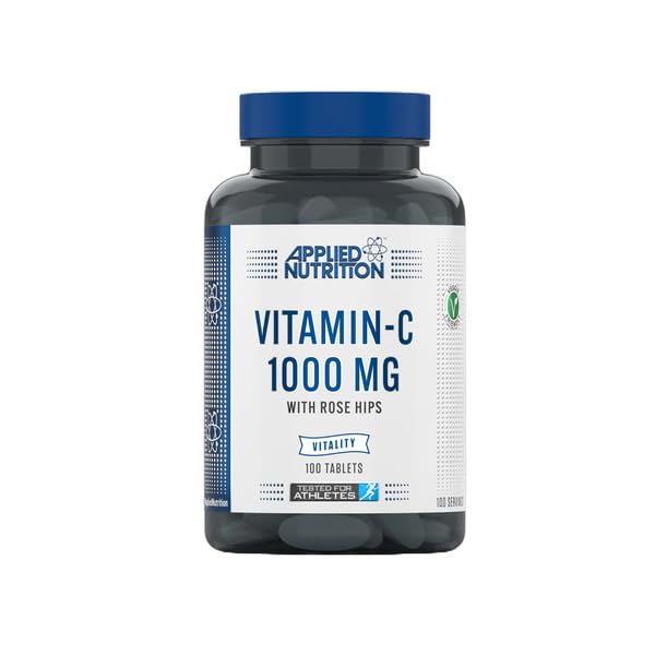 Applied Nutrition Vitamin C 1000mg with Rose Hips - 100 Tablets | Immune Support & Antioxidant Boost for Daily Wellness
