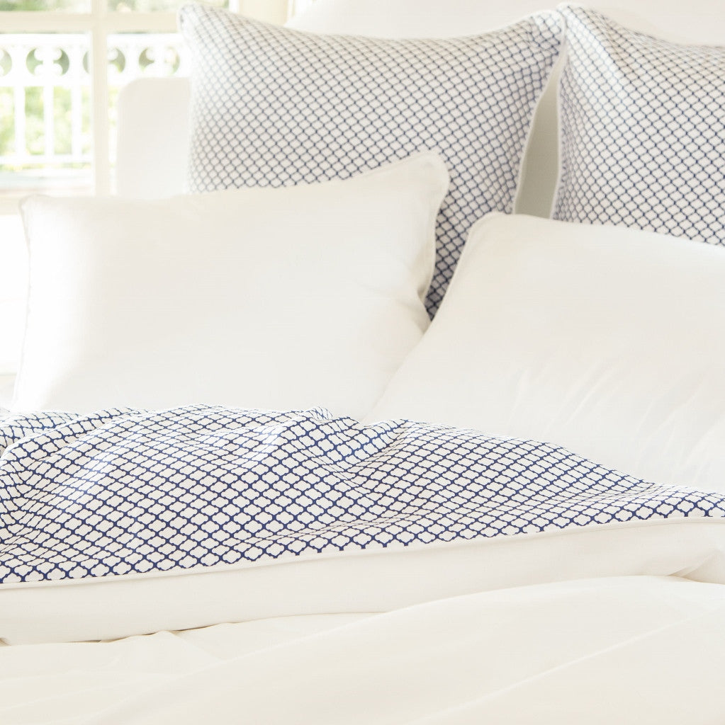Premium Blue Page Sham Pair - Soft & Durable Pillow Covers for Bedroom Decor - Perfect for Master Bedroom, Guest Room & Home Styling