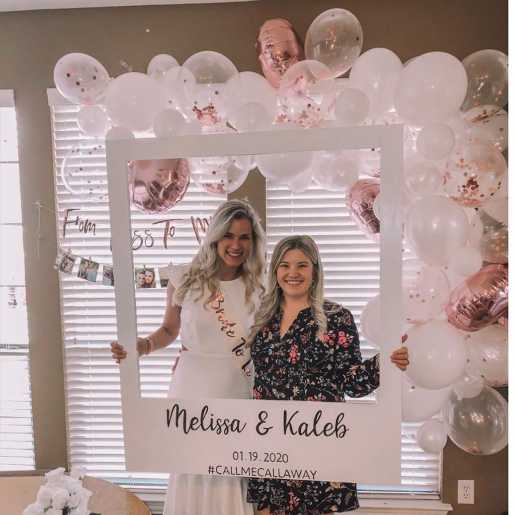 Rose Gold Balloon Garland Arch Kit - 76 Pieces White & Rose Gold Confetti Balloons for Baby Shower, Wedding, Birthday, Bachelorette Party Decorations | Perfect for Backdrop, Photo Booth & Party Background Decor