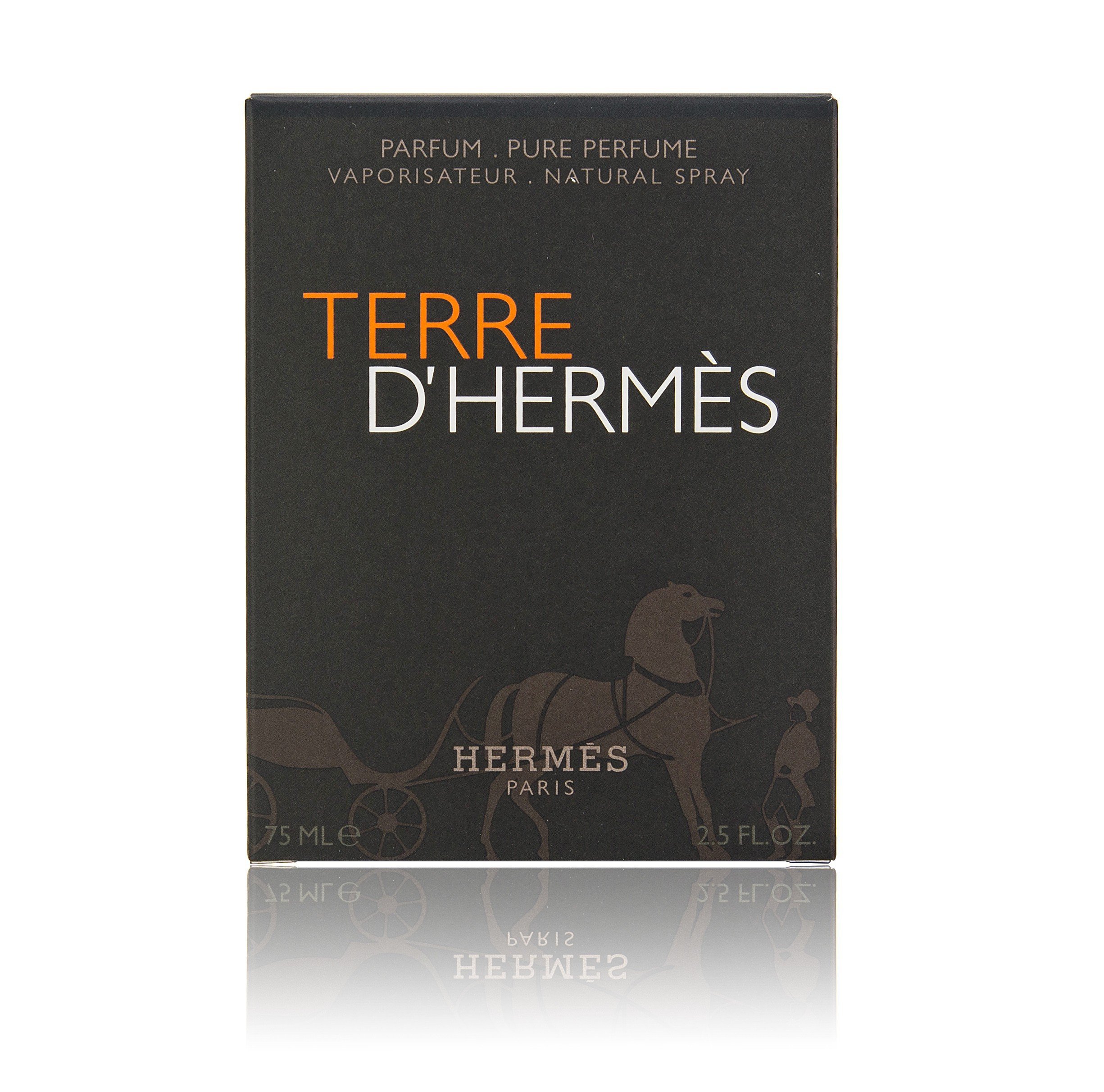 TERRE D'HERMES by Hermes Eau de Parfum Spray for Men - 2.5 oz / 75 ml - Woody Aromatic Fragrance | Perfect for Date Night, Office & Special Occasions