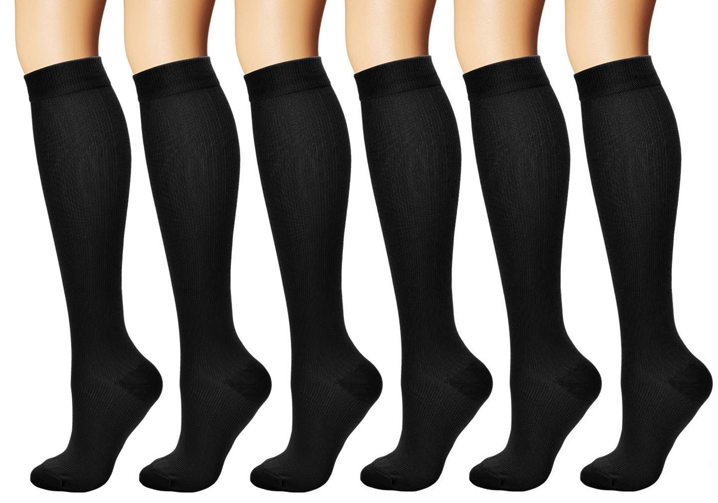 Premium Compression Socks for Women & Men - Medical Grade Support for Running, Yoga, Nursing & Travel - Improve Circulation & Reduce Swelling (Ideal for Athletes, Nurses & Frequent Flyers)