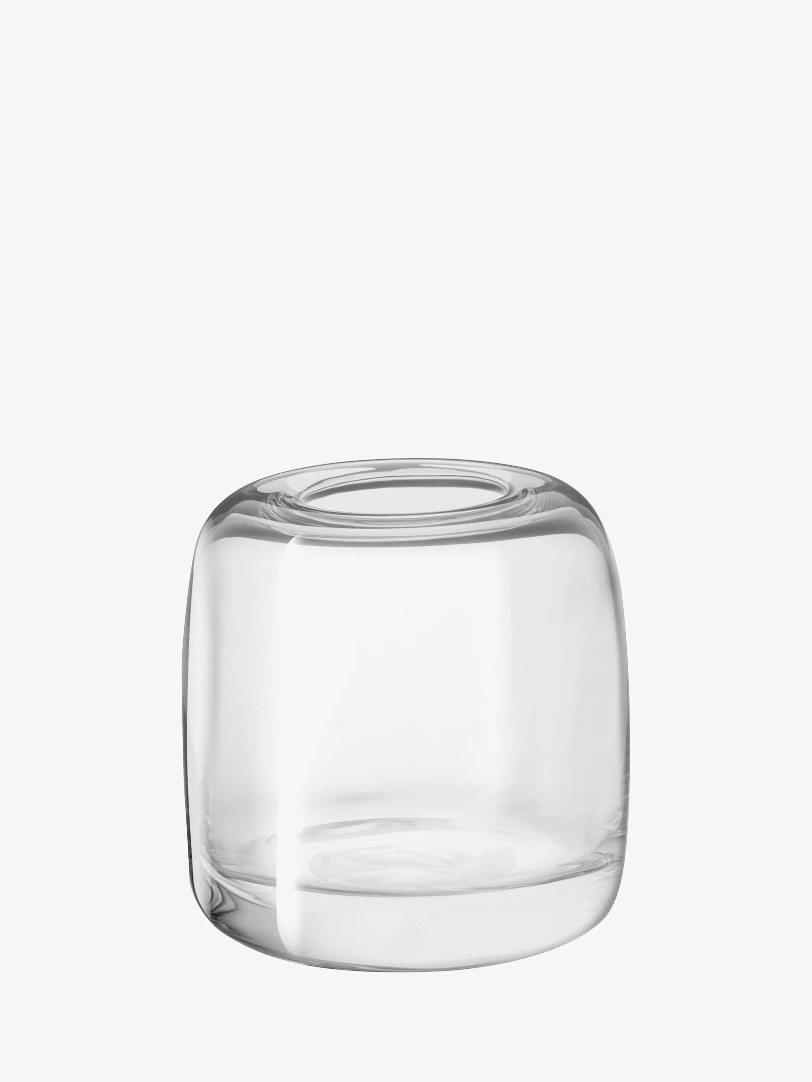 LSA International Handmade Glass Melt Vase - Modern Decorative Centerpiece for Home, Wedding, and Event Decor
