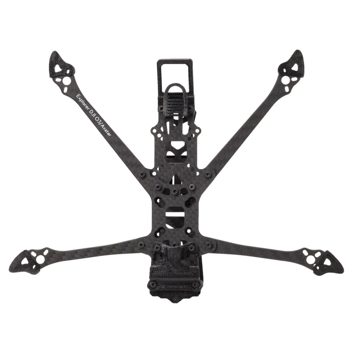 Flywoo Explorer LR HD O3 Deadcat Long Range 4 Frame Kit for FPV Drone - Lightweight Carbon Fiber Frame with HD Camera Mount - Perfect for Aerial Photography, Cinematic Shots & Long Distance FPV Flying