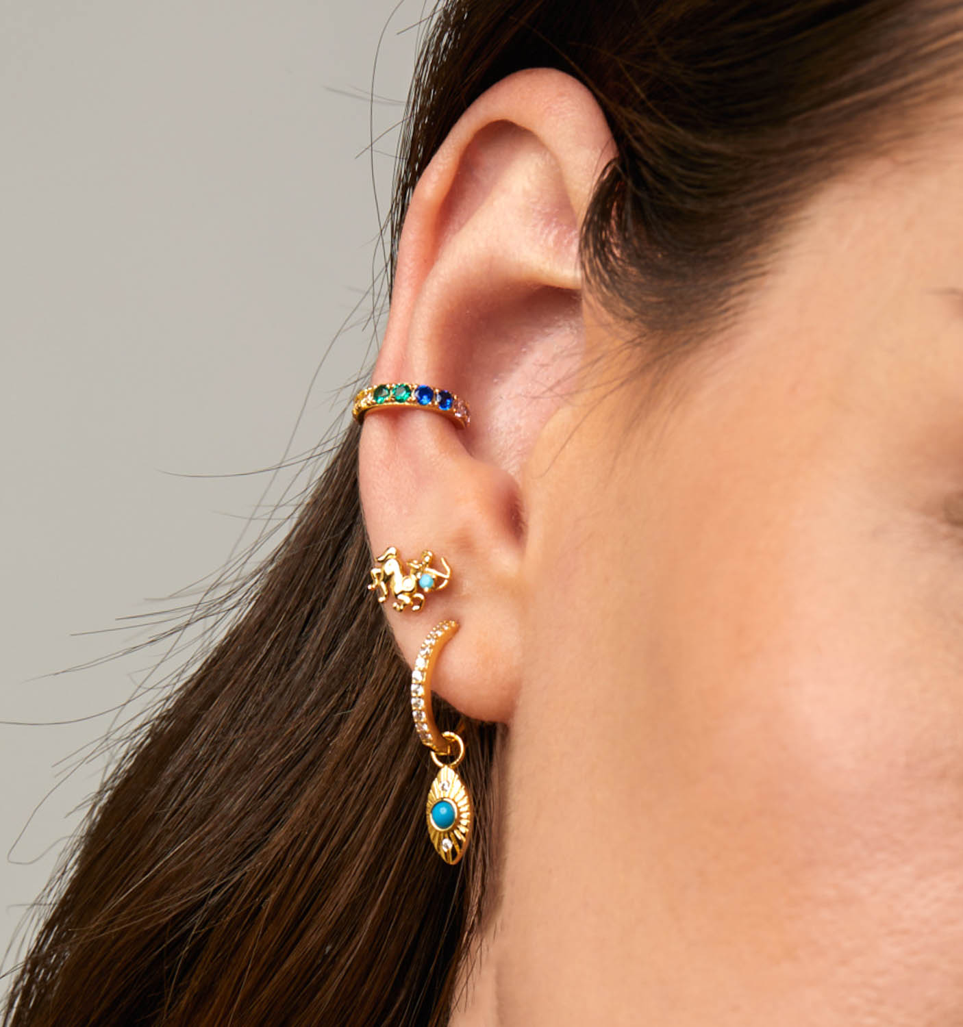 Evil Eye Earrings for Women - Blue Evil Eye Stud Earrings for Protection & Good Luck - Hypoallergenic Stainless Steel Jewelry - Perfect for Everyday Wear, Gifts & Spiritual Healing