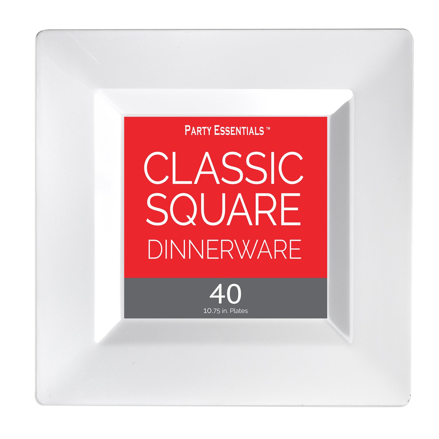 **160-Pack Classic White 10.75