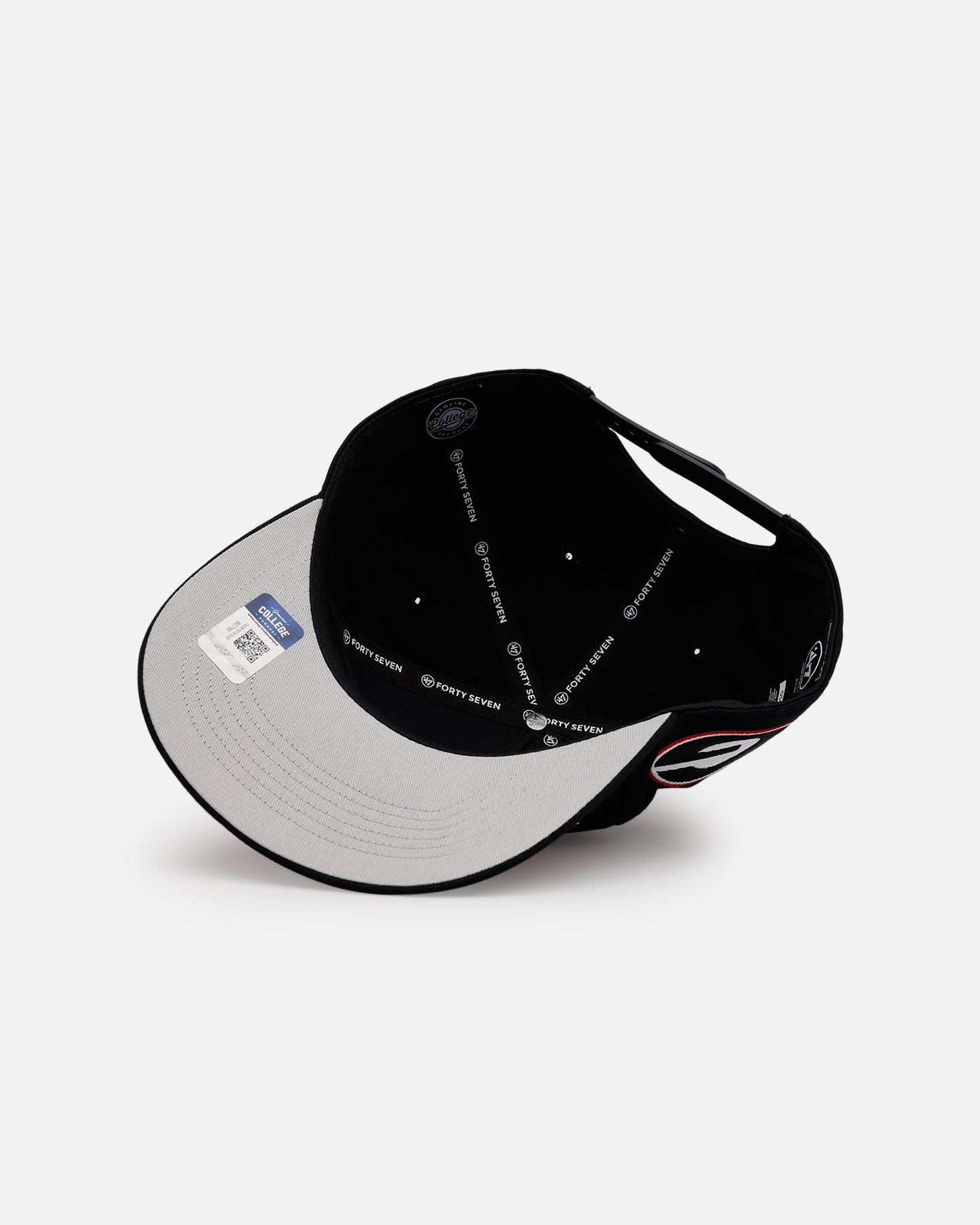 47 Brand Georgia Bulldogs 'Black Dome Script' 47 Hitch Snapback Black Hat - Adjustable Baseball Cap for Men & Women - Perfect for Game Day, Sports Events & Casual Wear