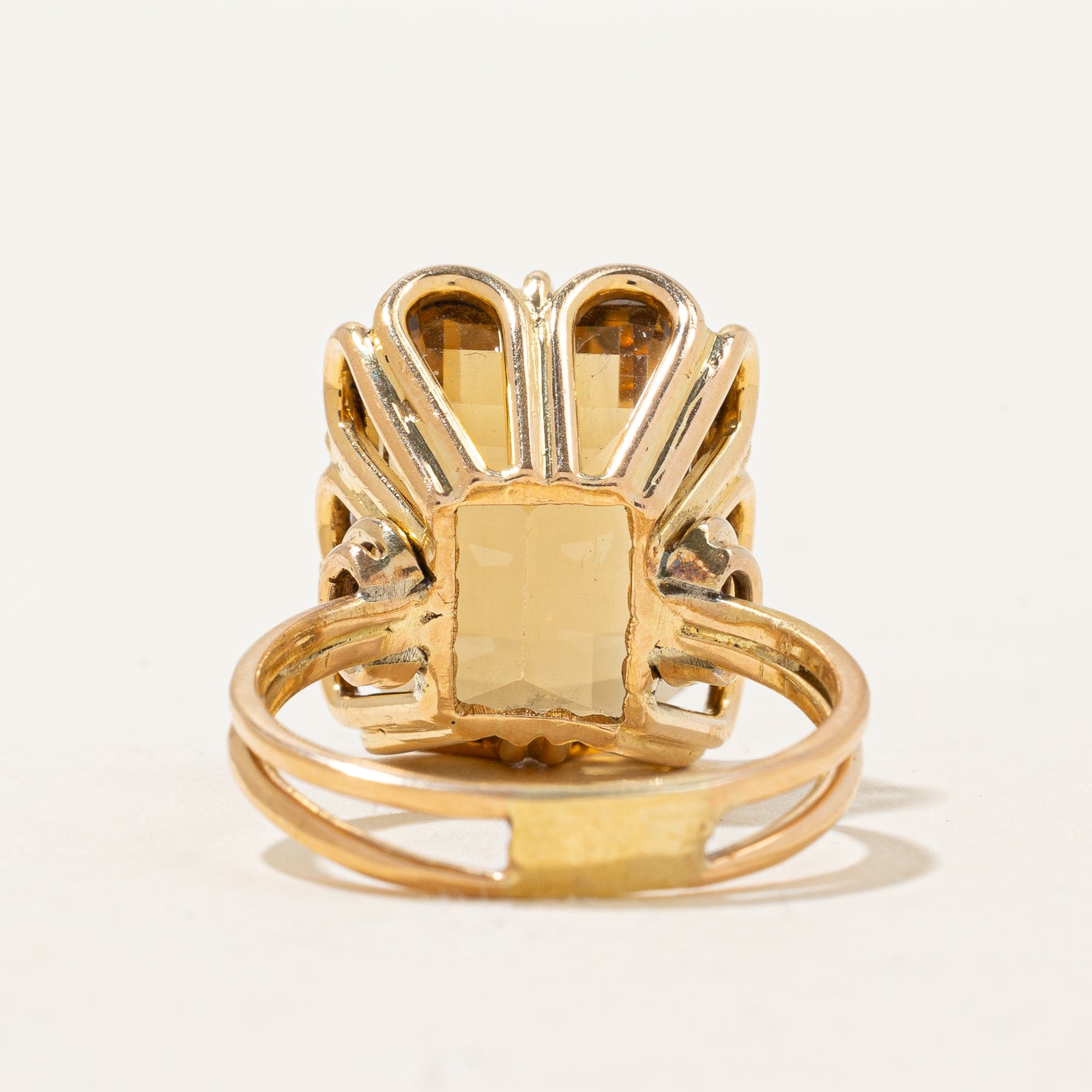 16.00ct Citrine Cocktail Ring for Women - Size 8.5 | Elegant Statement Jewelry for Parties, Weddings & Special Occasions
