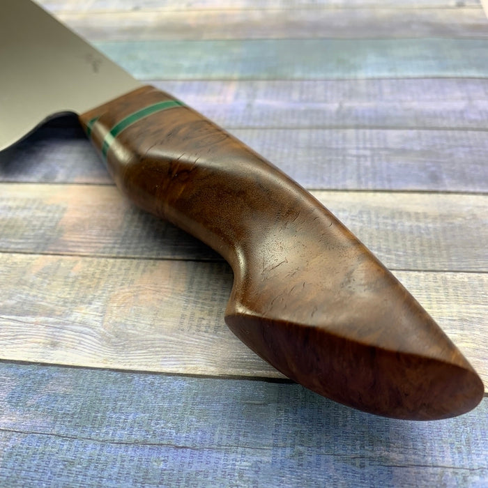 Joe Edson 215mm AEB-L Stainless Steel Euro Style Custom Chef Knife - Professional Kitchen Tool for Slicing, Dicing & Food Prep