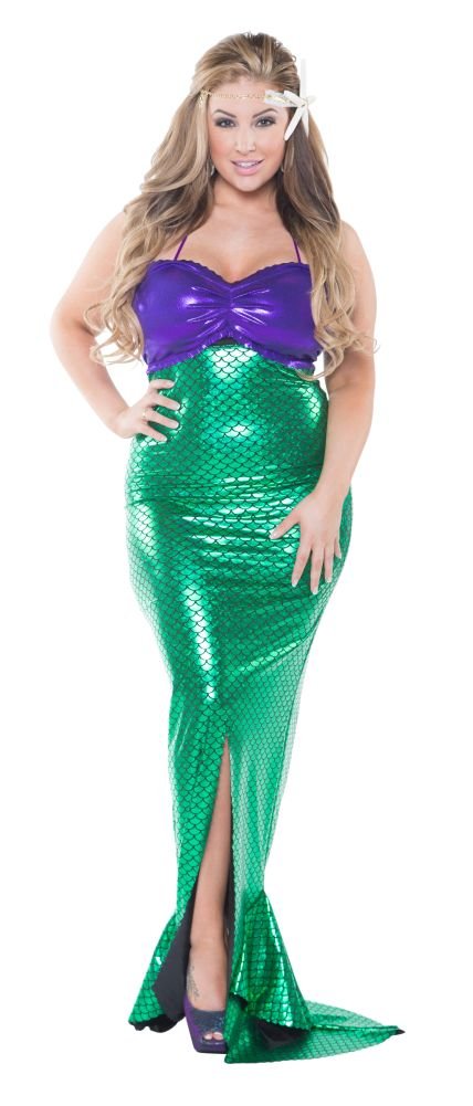 Sexy Plus Size Mermaid Costume for Women - Halloween Party Outfit, Cosplay Dress, Burlesque Show & Themed Events